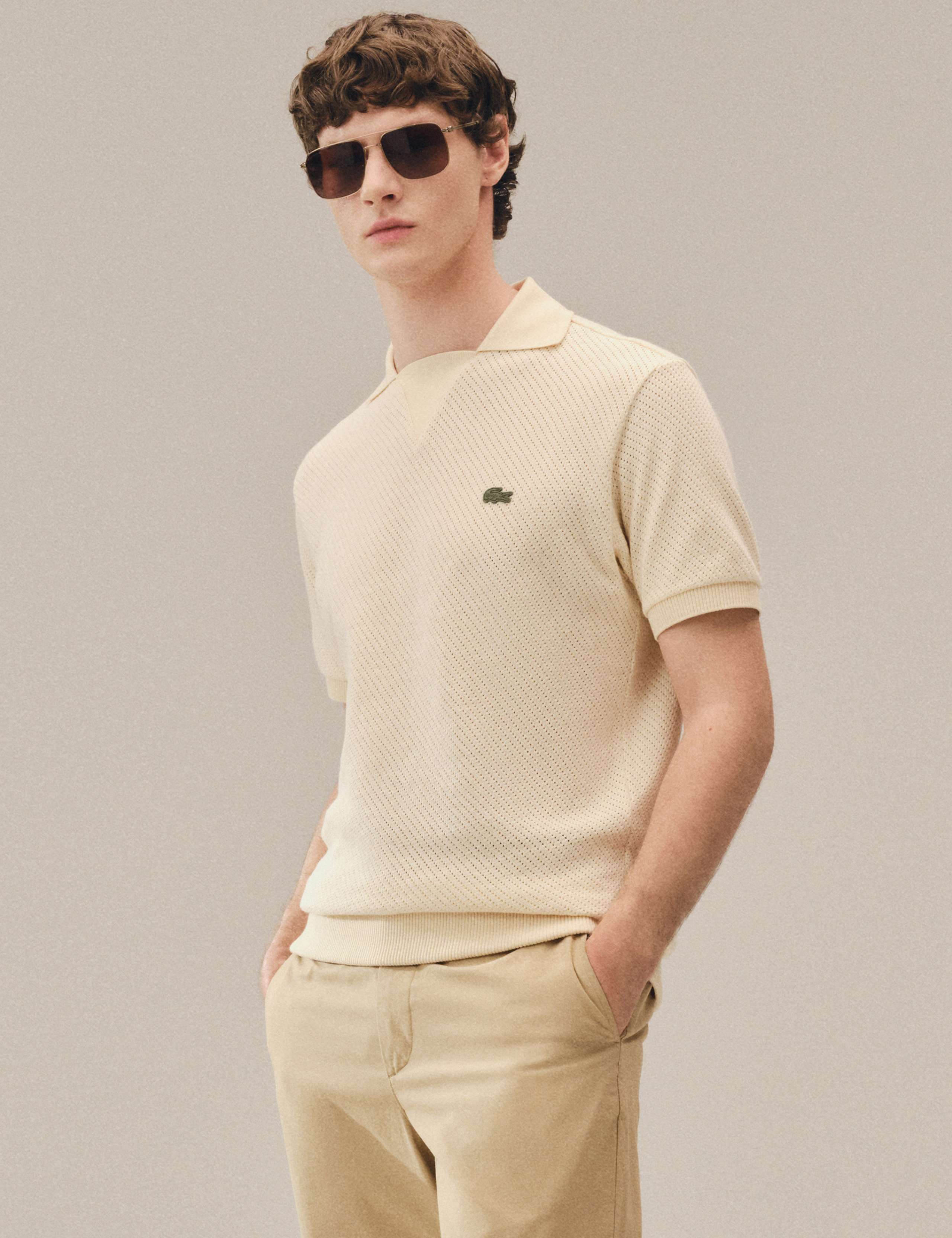 Pure Cotton Knitted Polo Shirt