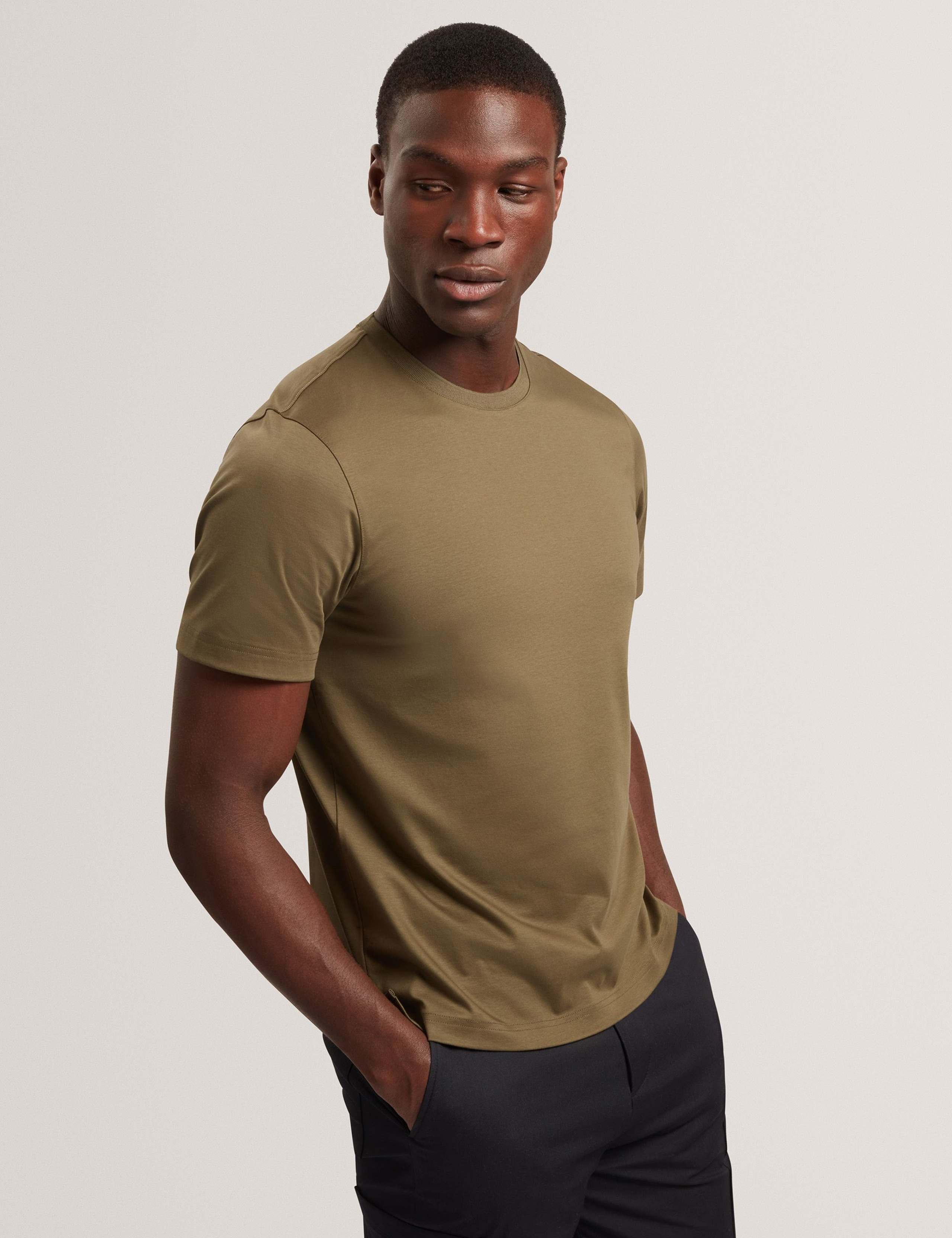 Pure Cotton Crew Neck T-Shirt