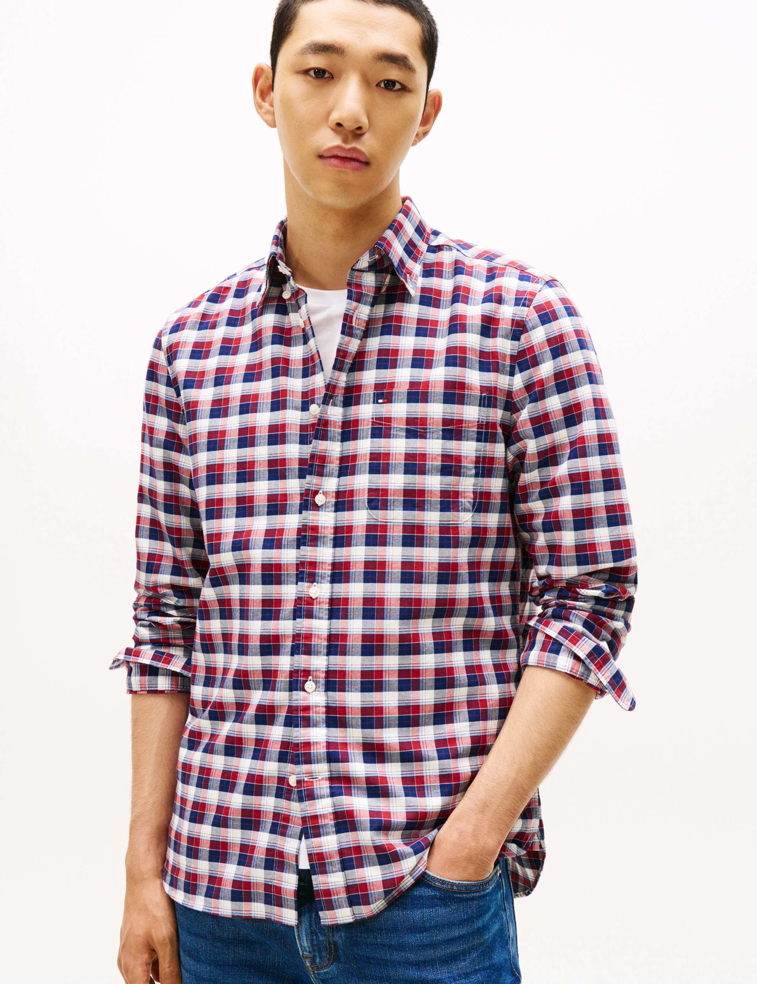 Regular Fit Pure Cotton Tartan Oxford Shirt