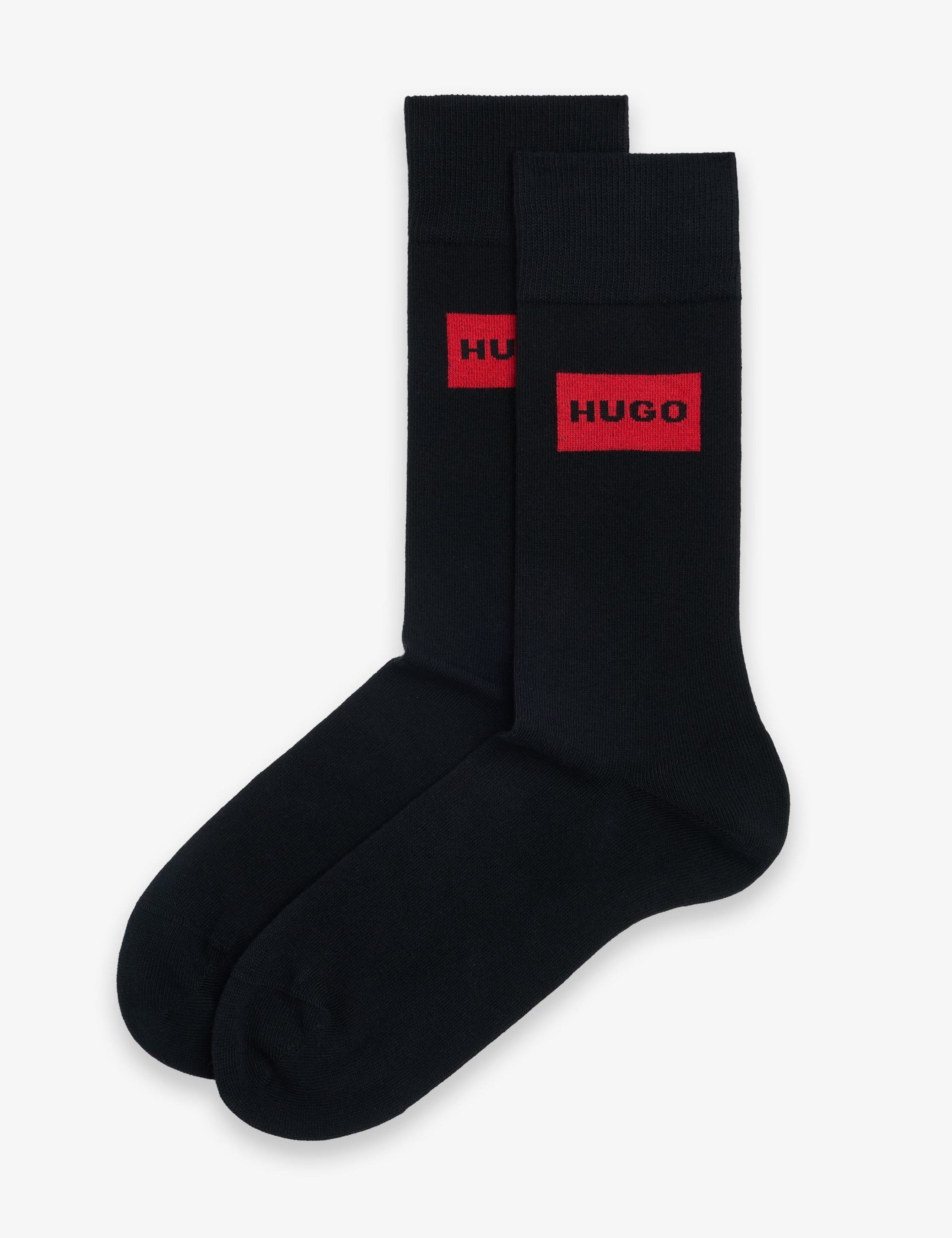 2 Pack Cotton Rich Logo Socks
