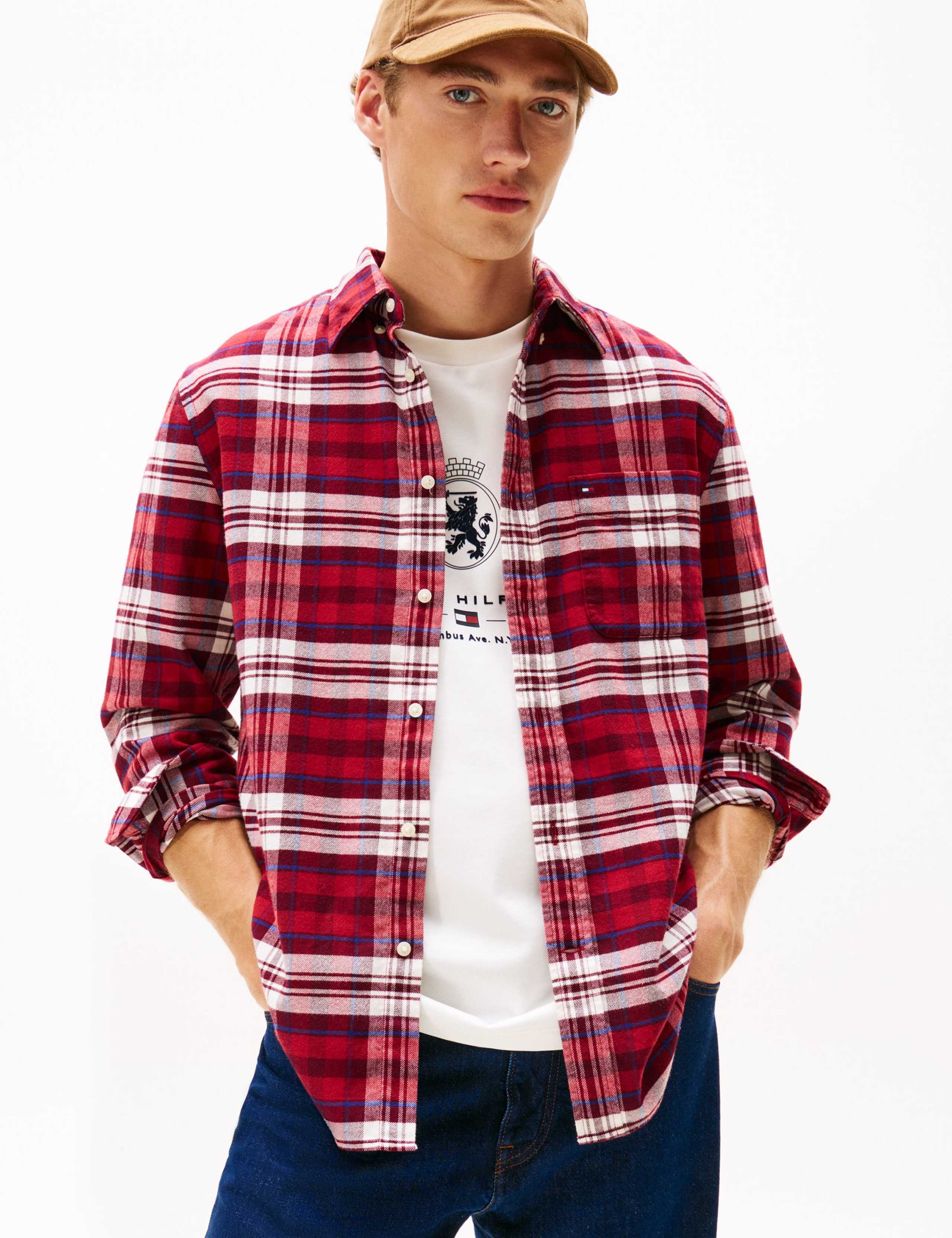 Hero Regular Fit Pure Cotton Check Shirt