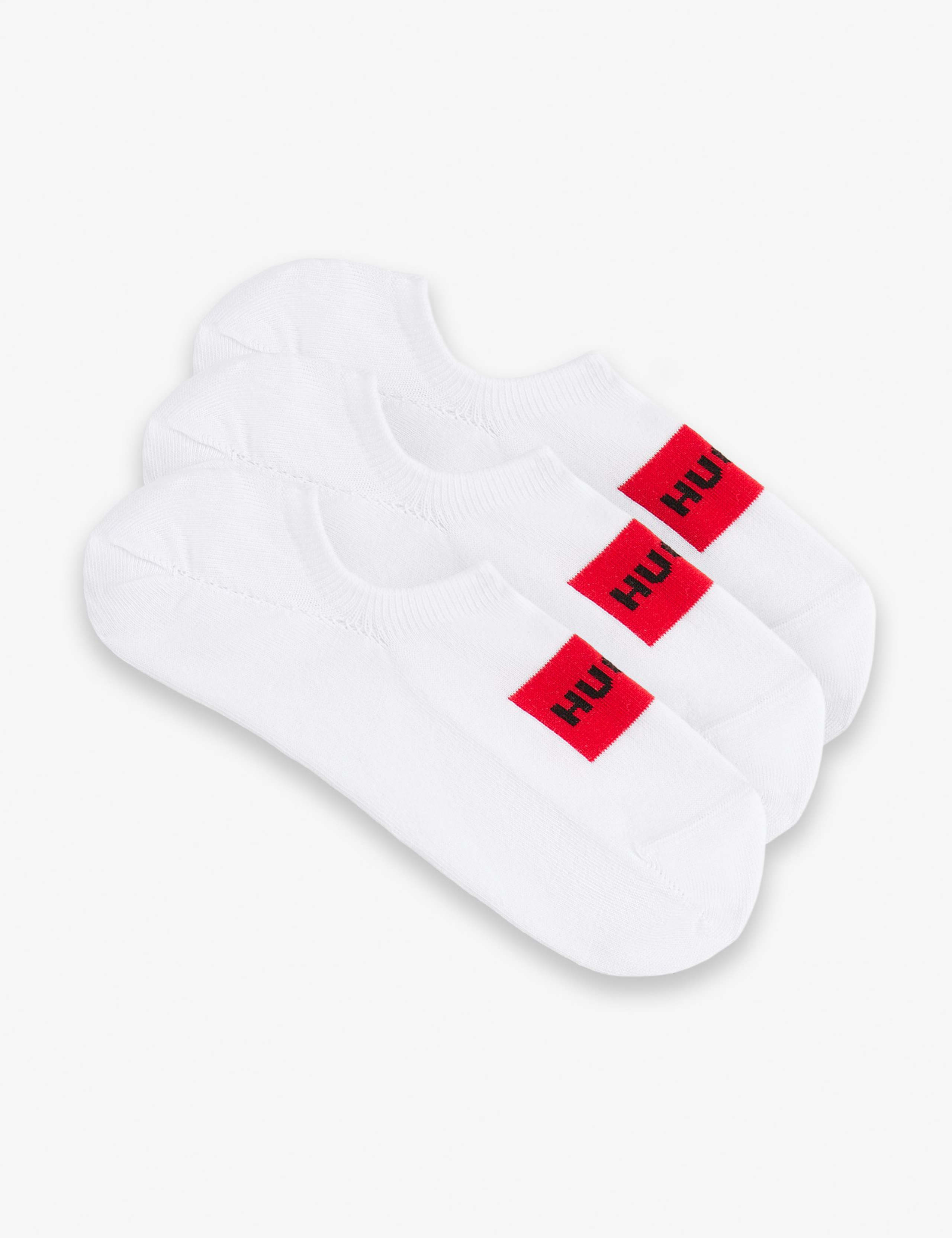 3pk Logo Label Cotton Rich Trainer Socks