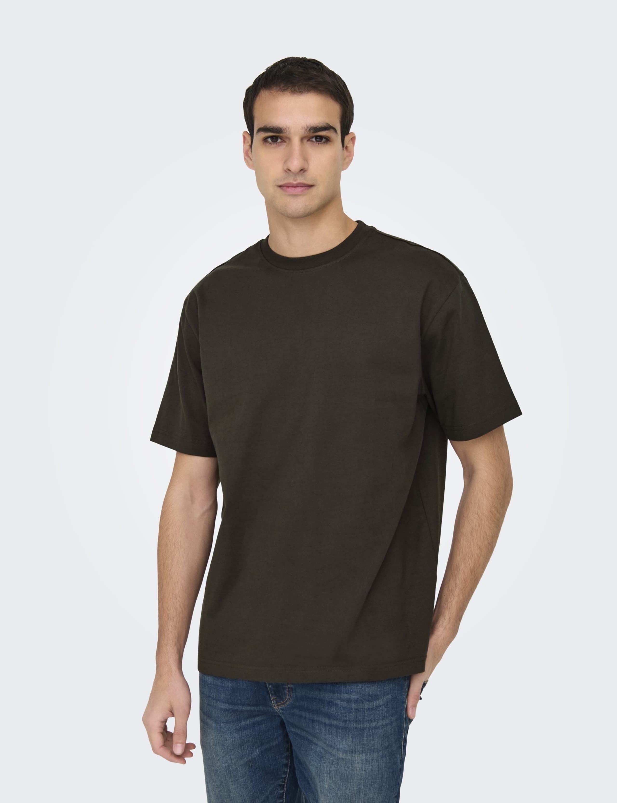 Pure Cotton Jersey Crew Neck T-Shirt