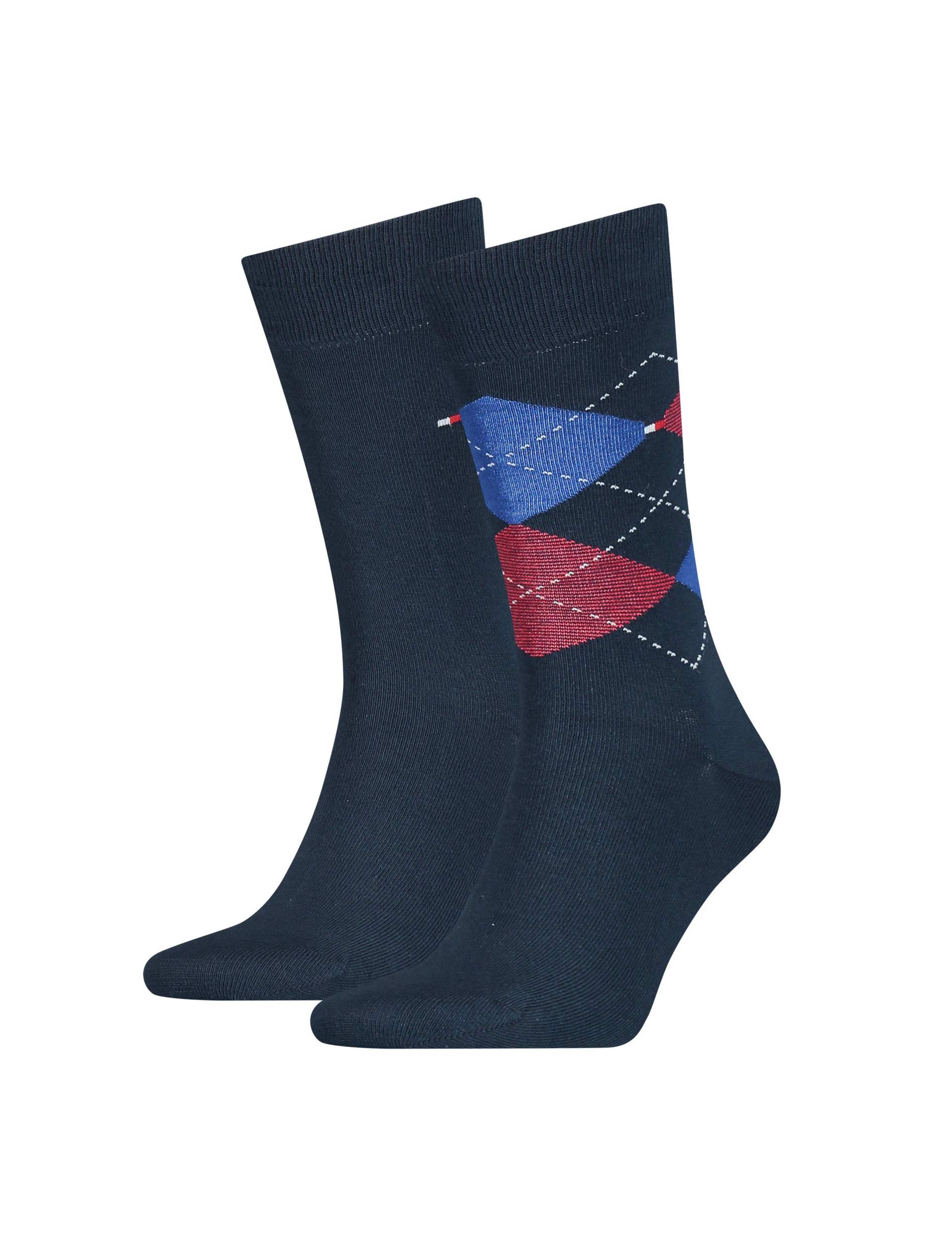 2 Pack TH Men Cotton Rich Argyle Socks