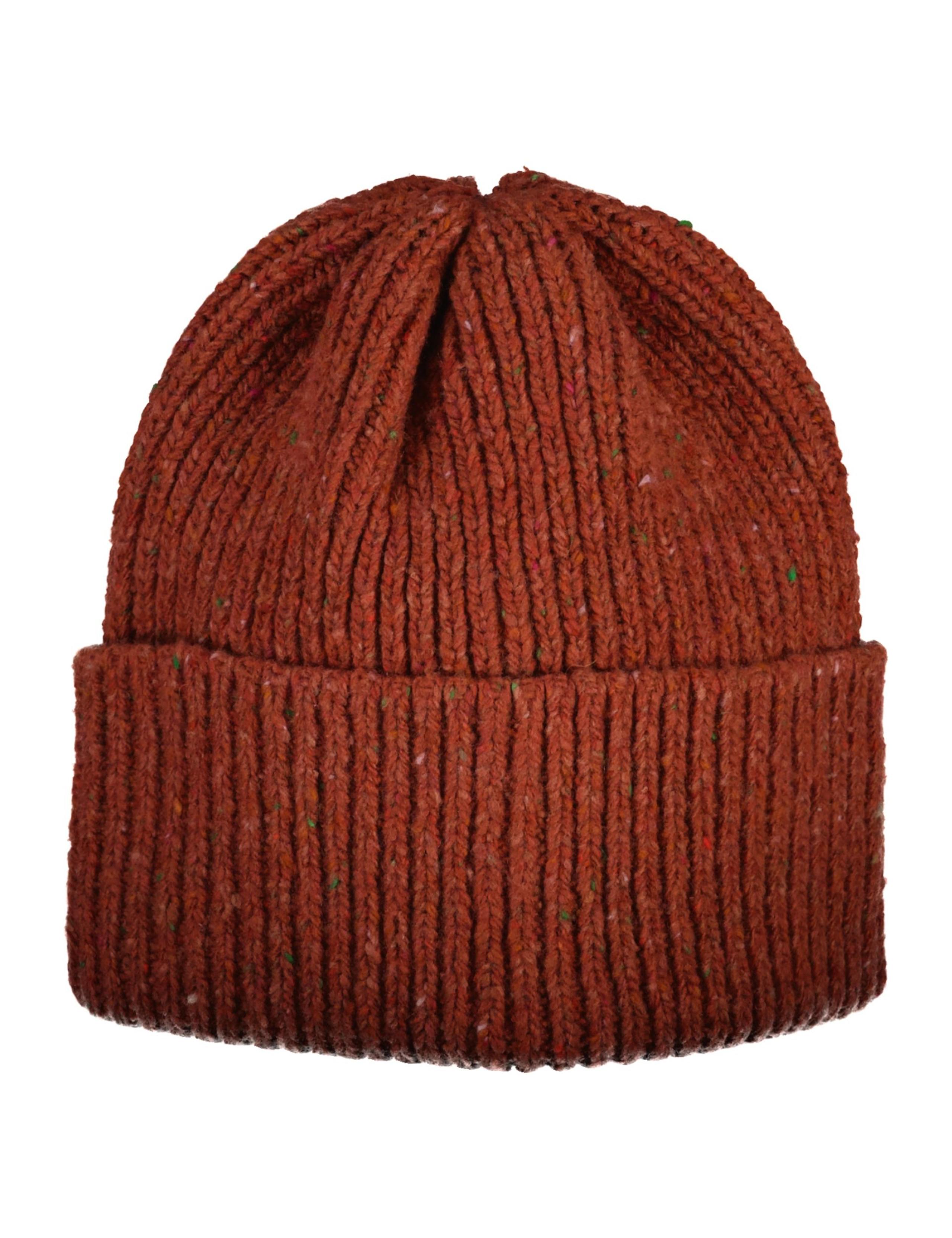 Wool Rich Nep Knitted Beanie Hat