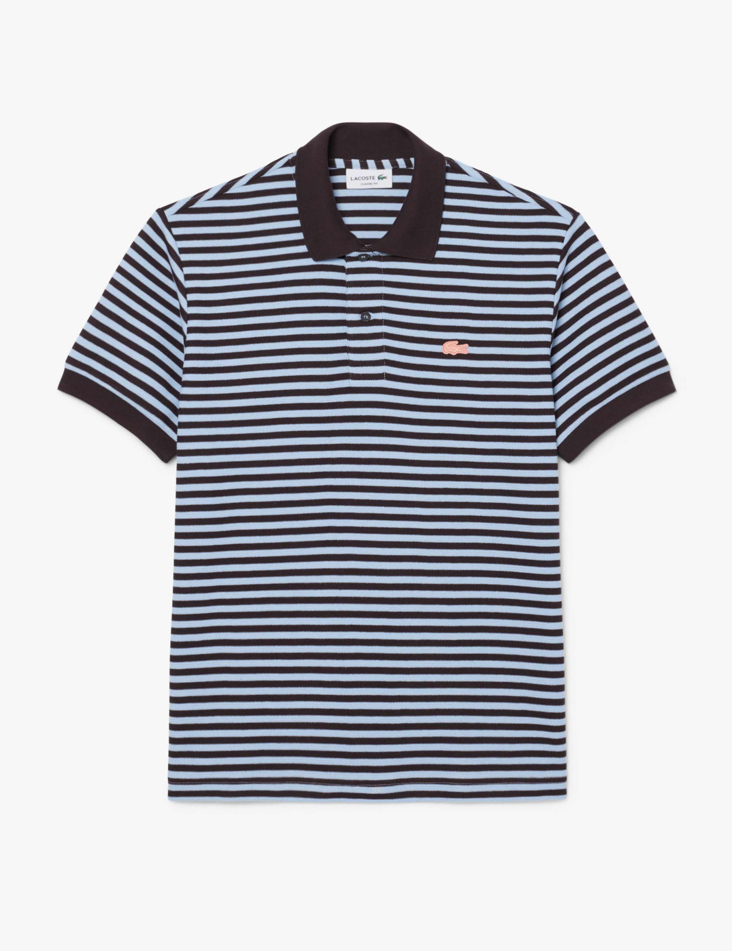 Cotton Rich Striped Polo Shirt