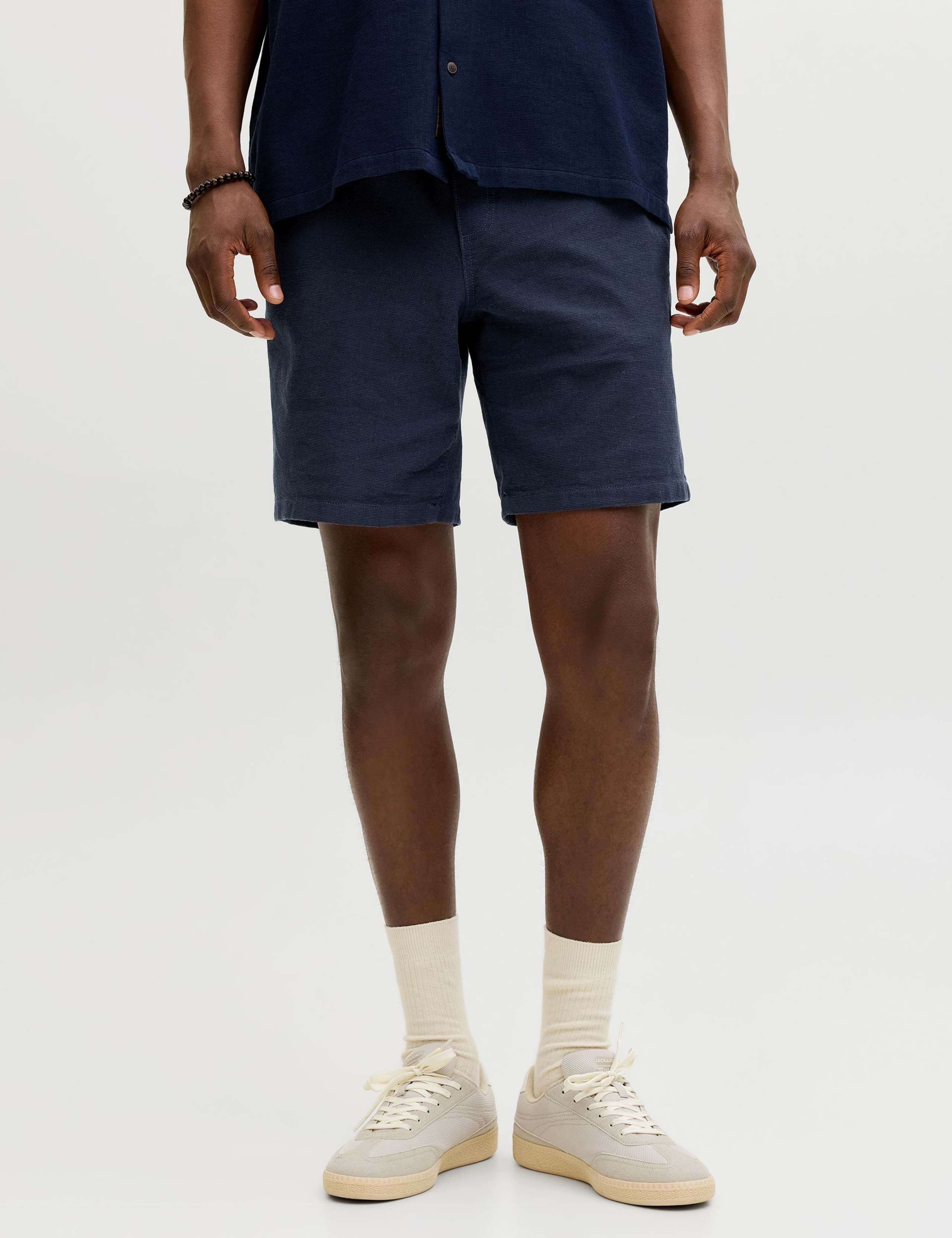 Pure Cotton Textured Shorts