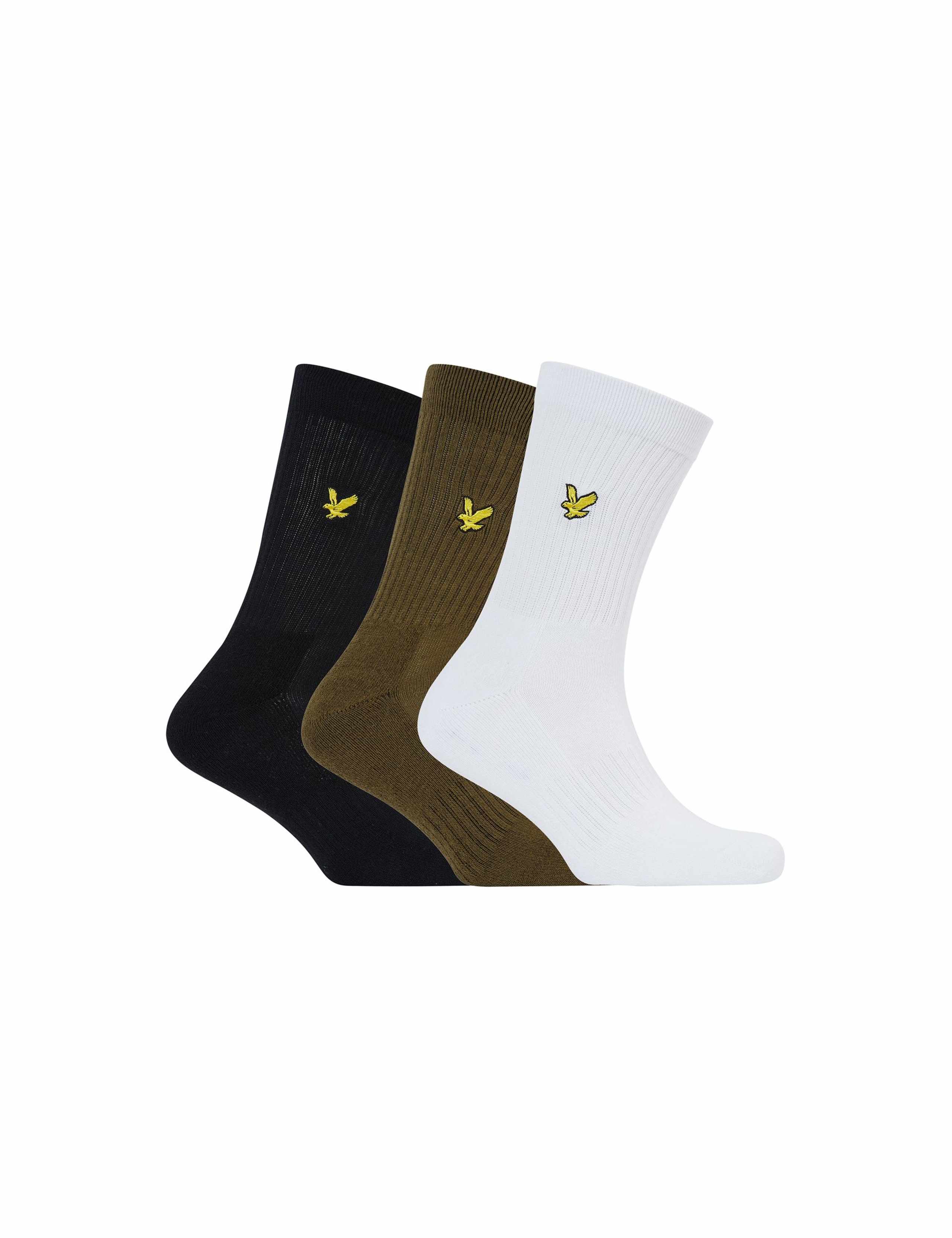 3pk Cotton Rich Sports Socks