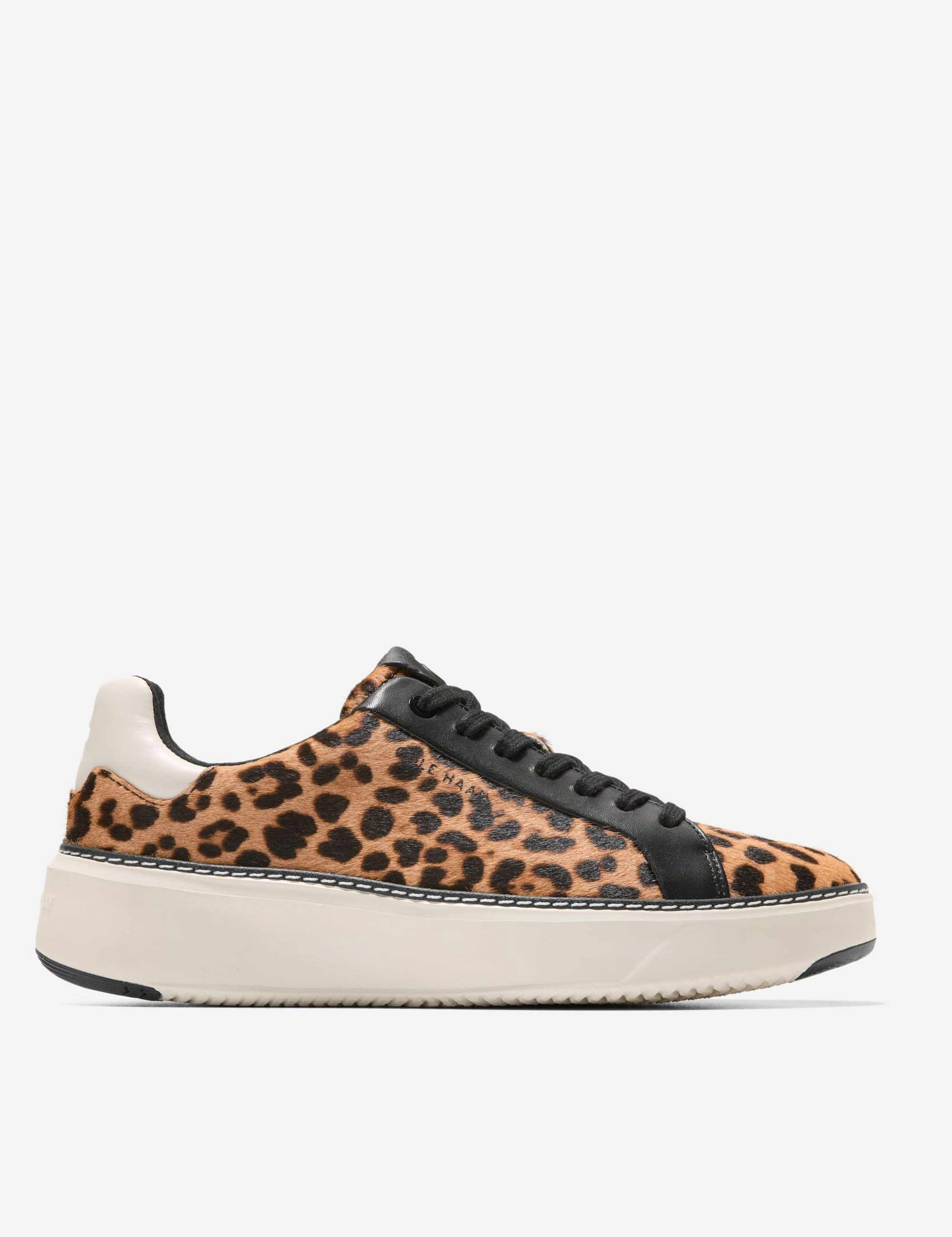 GrandPrø Topspin Leather Lace-Up Trainers