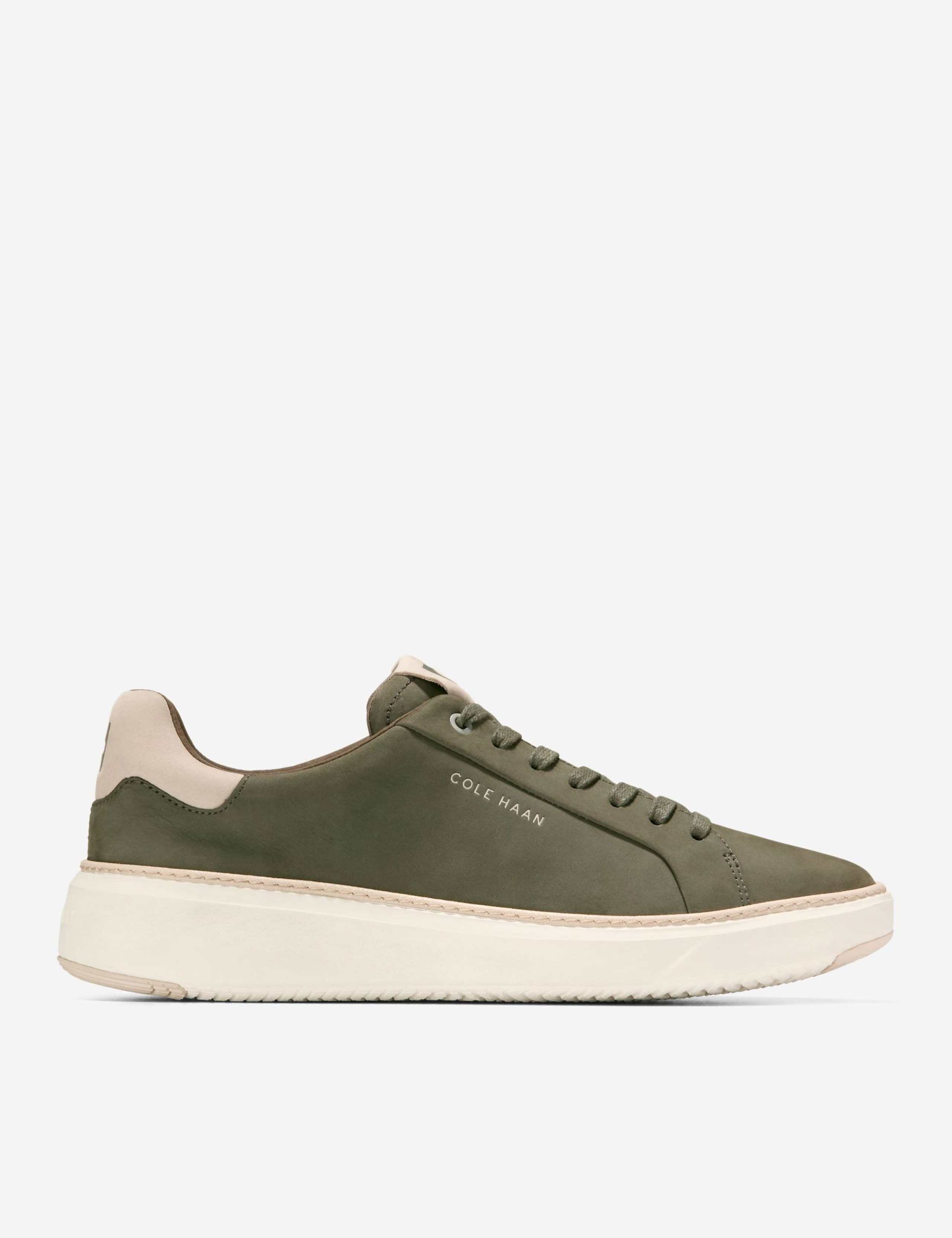 GrandPrø Topspin Wide Fit Leather Trainers