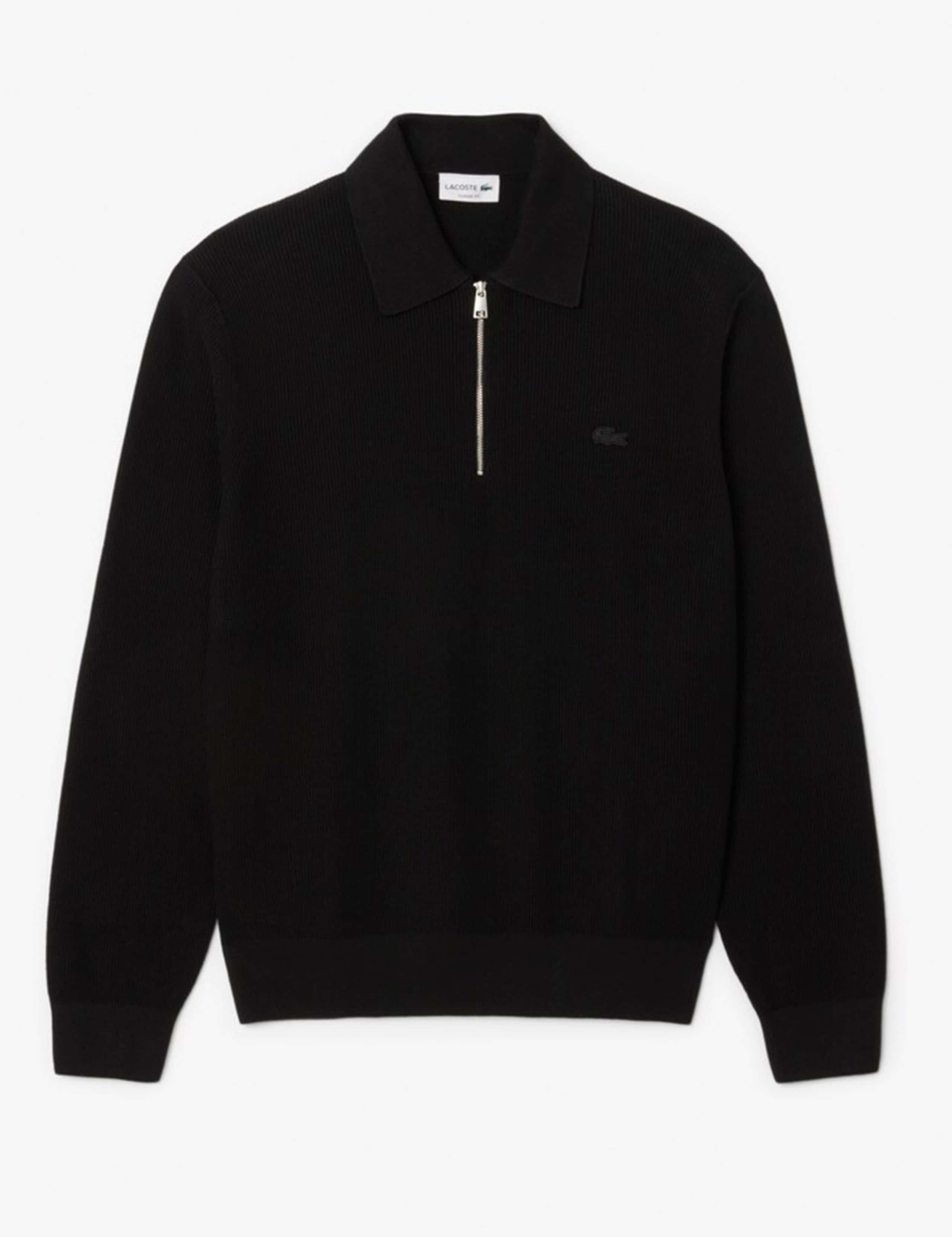 Half Zip Knitted Polo Shirt