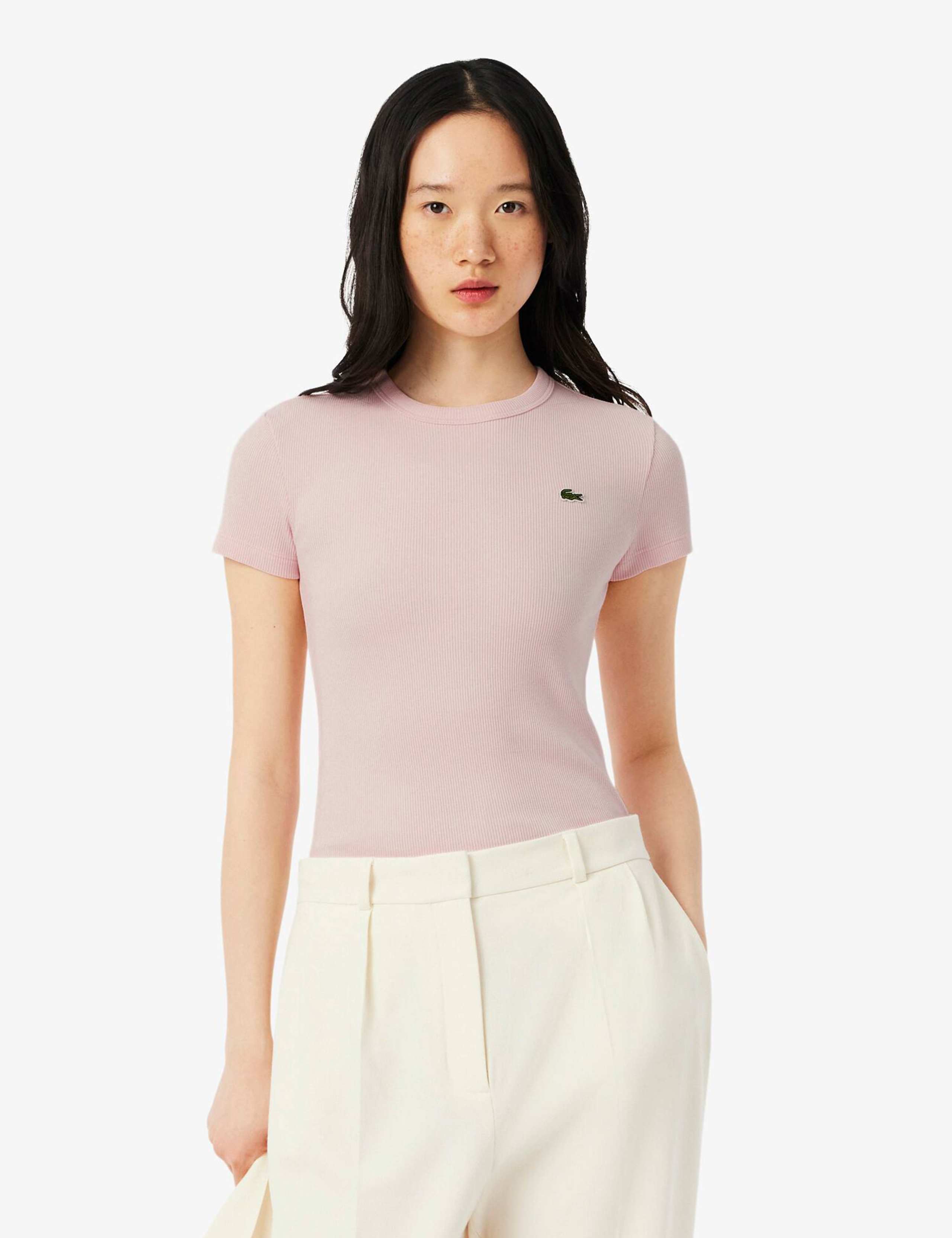 Pure Cotton Ribbed T-Shirt