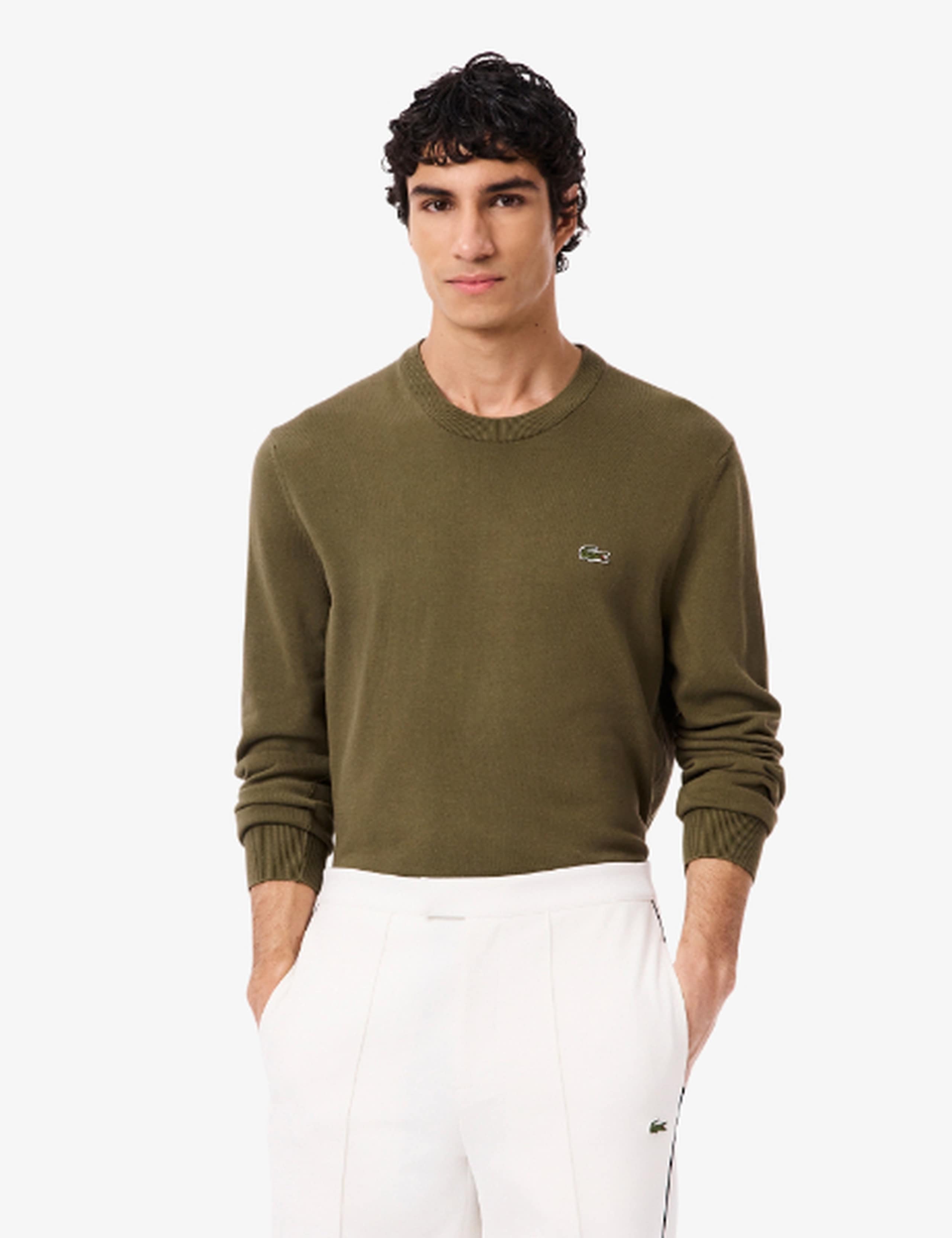 Pure Cotton Crew Neck Sweatshirt