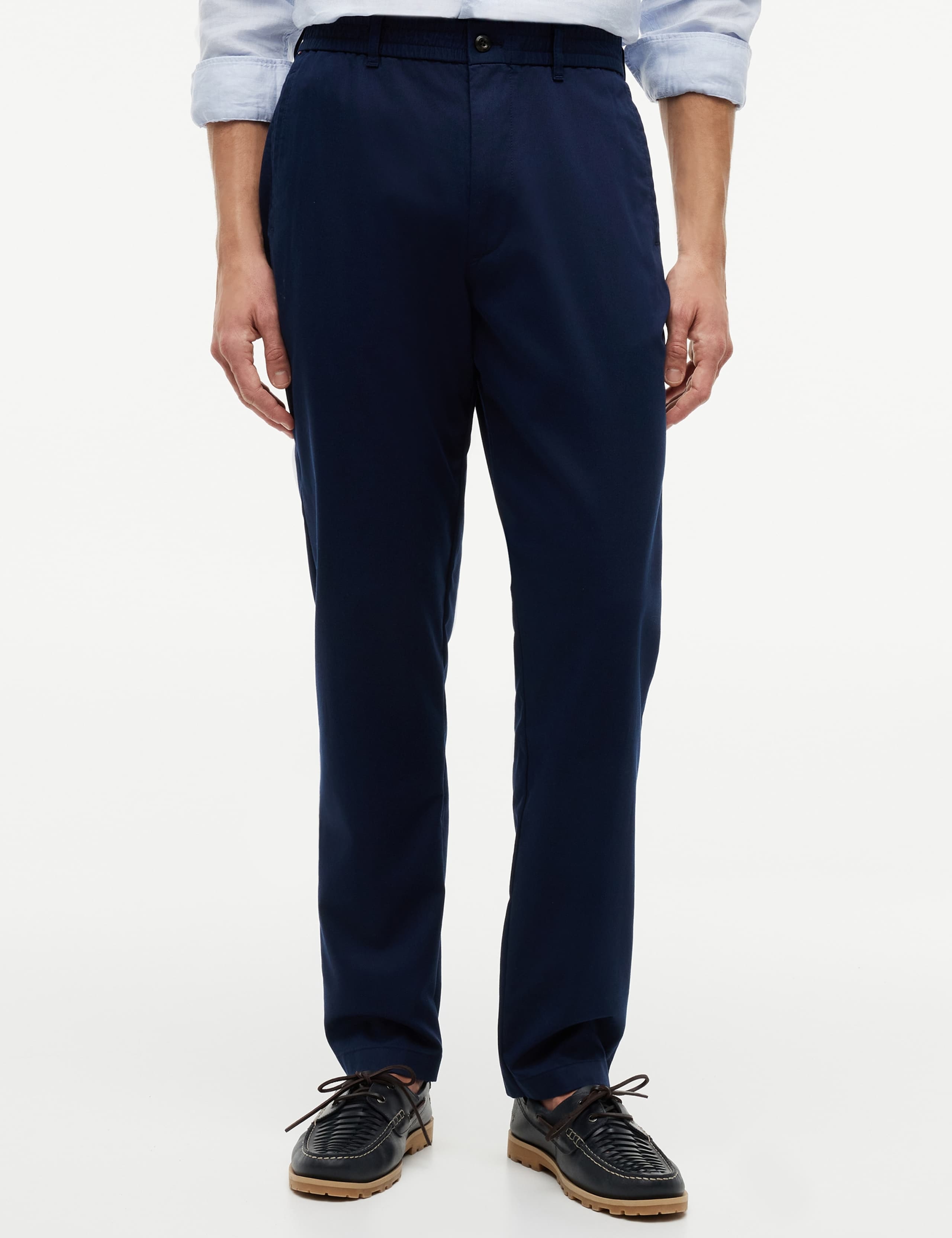 Dover Lyocell Rich Elasticated Waist Chinos