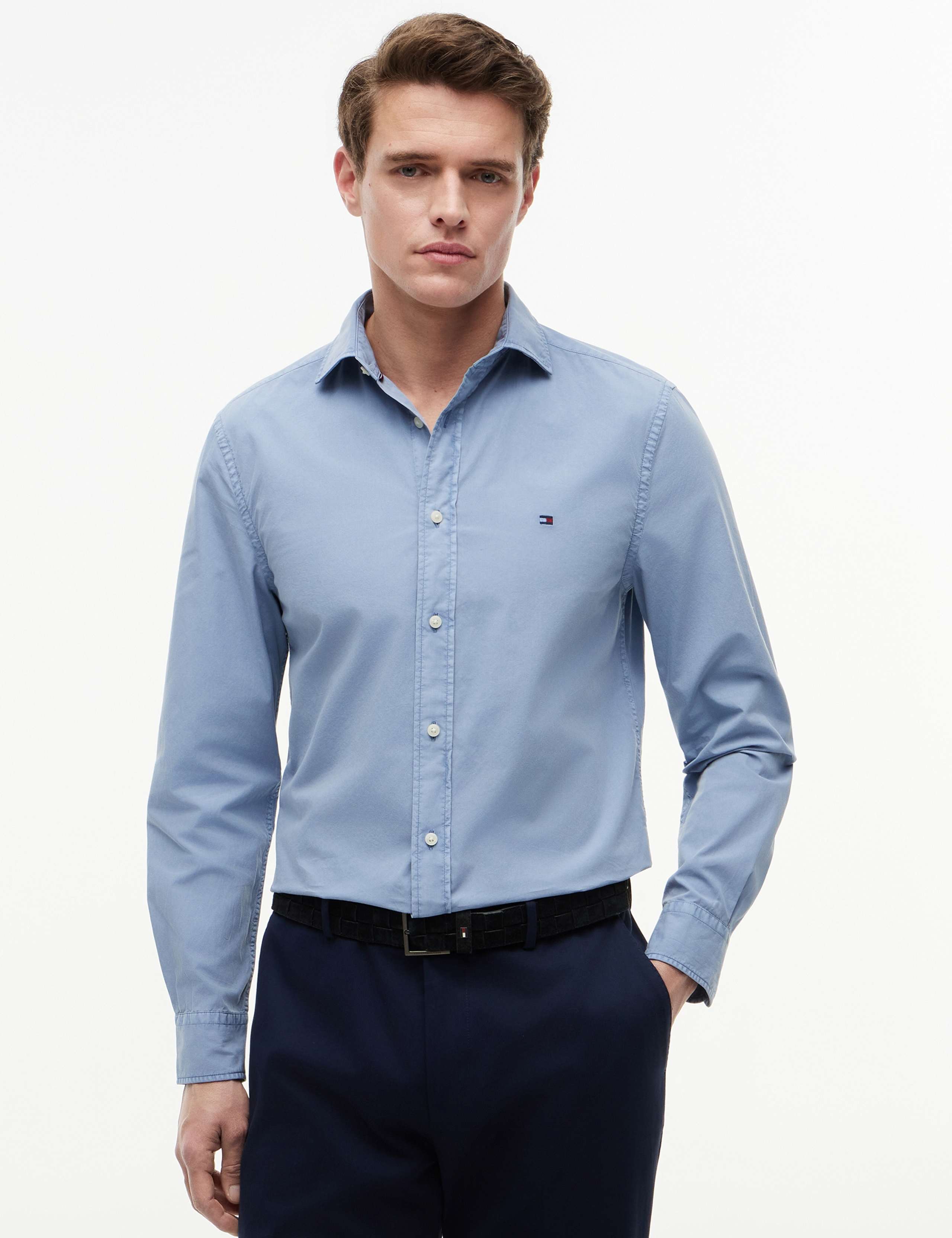 Regular Fit Pure Cotton Garment Dye Shirt