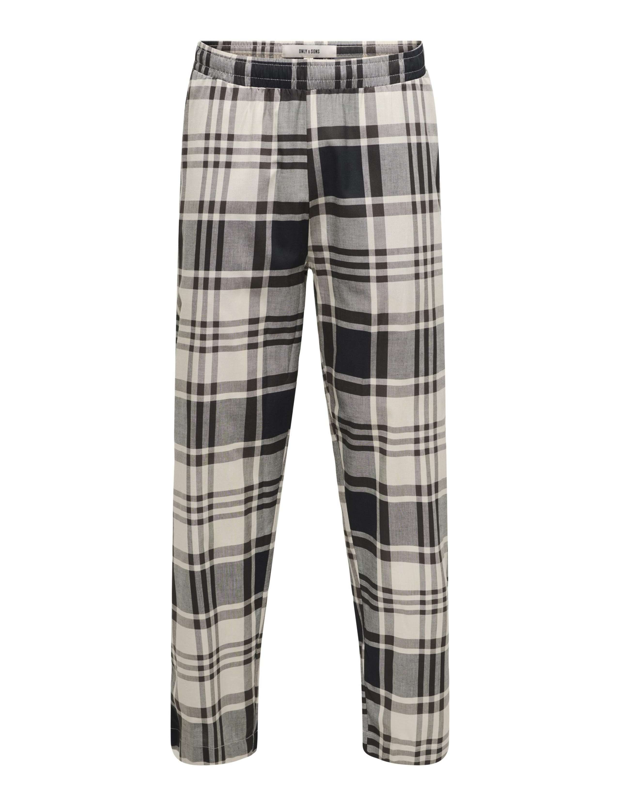 Pure Cotton Checked Pyjama Bottoms