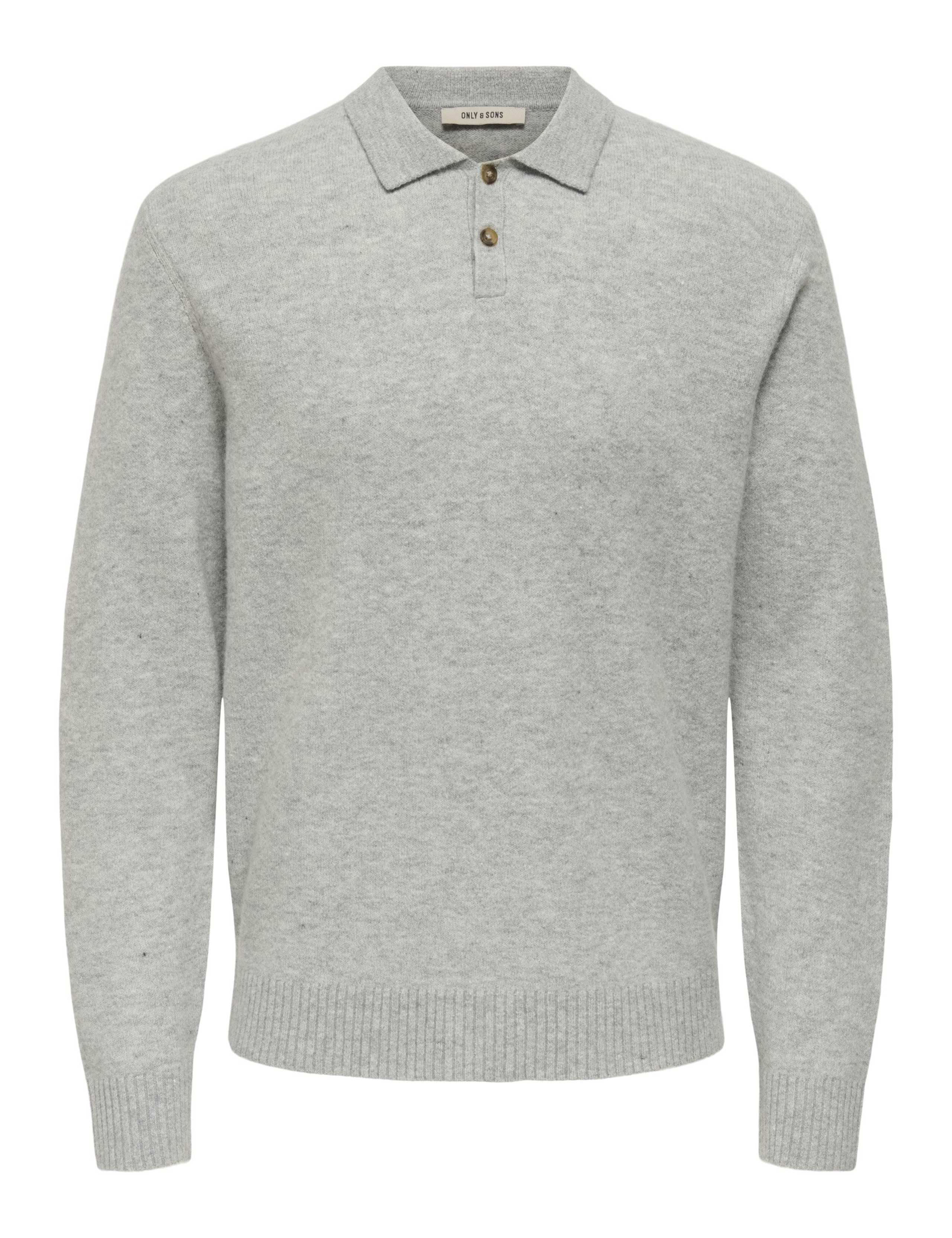 Wool Blend Knitted Polo Shirt