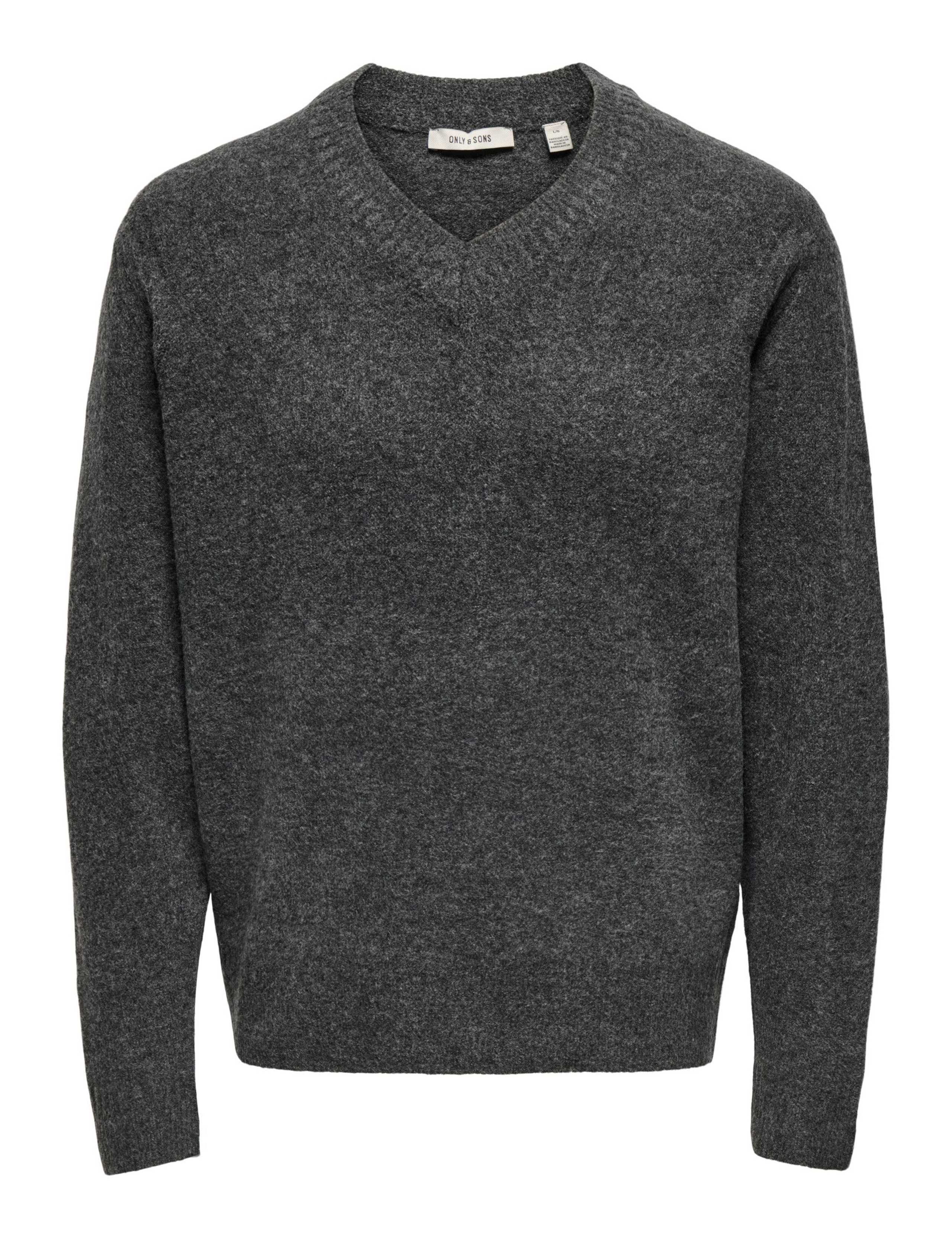 Brushed V-Neck Jumper