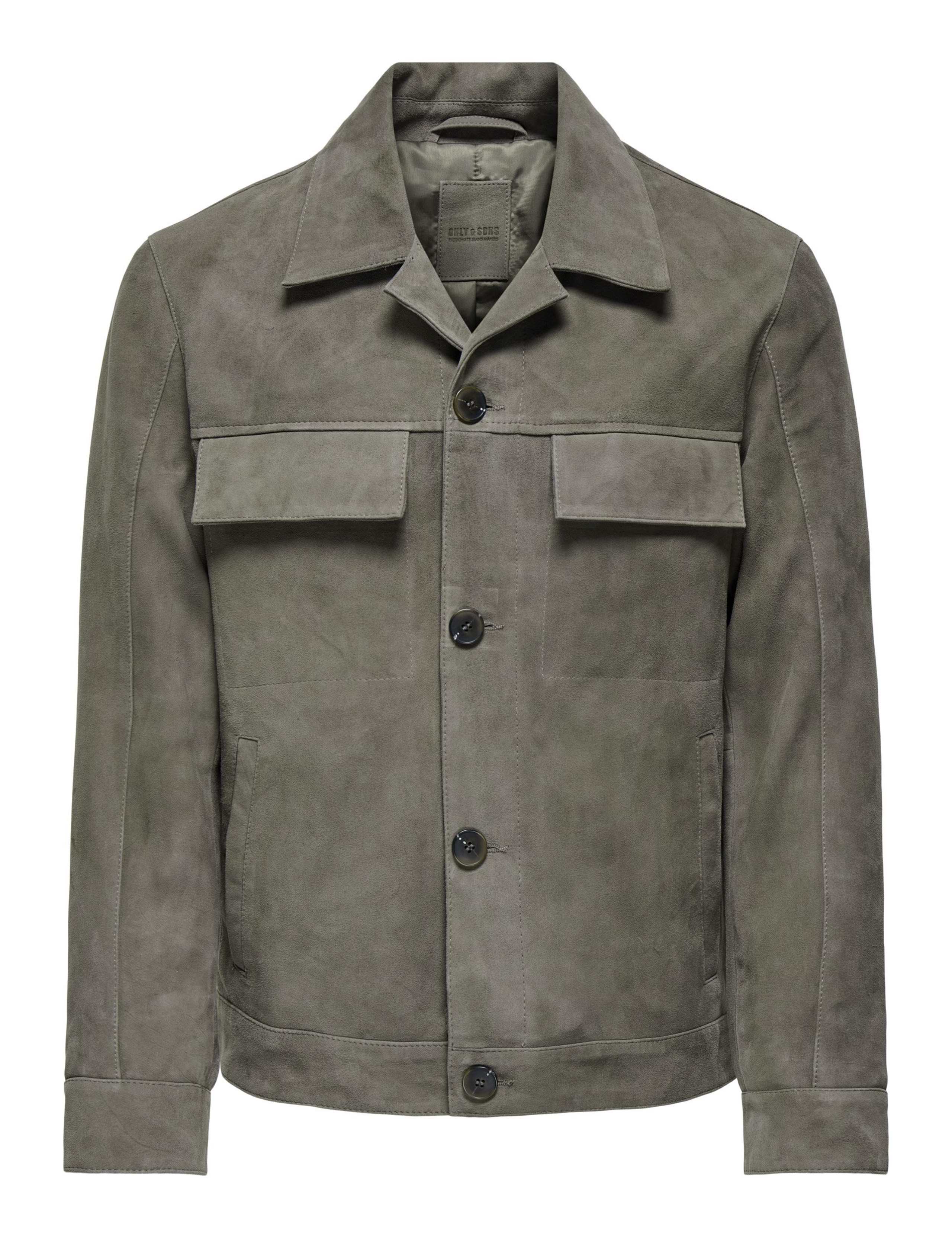 Suede Overshirt Jacket