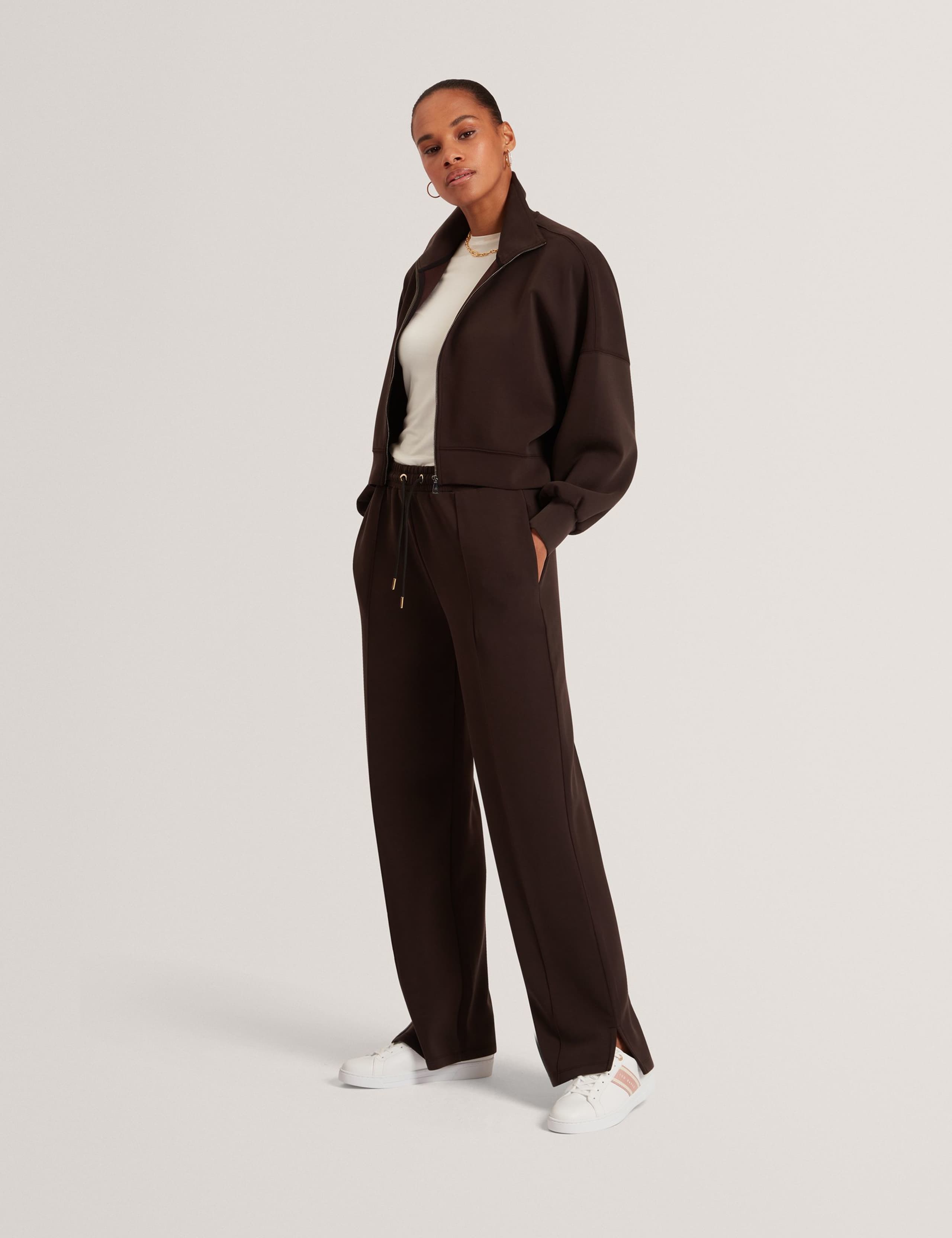 Cupro Split Hem Joggers