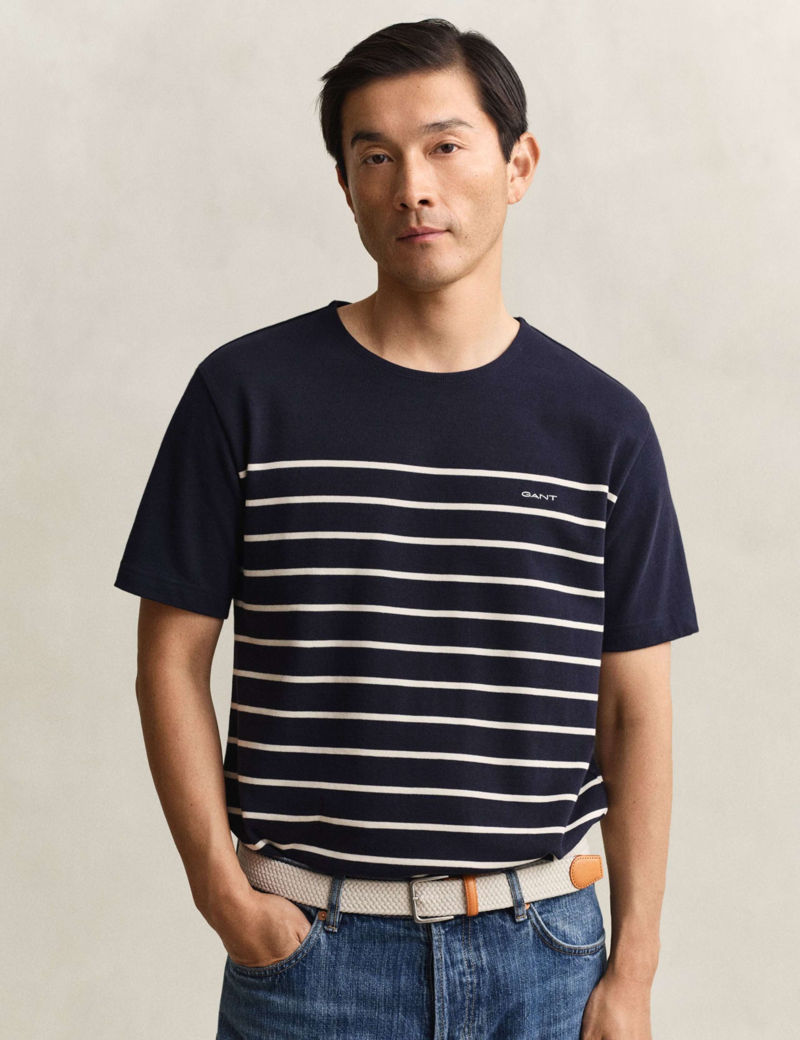 Pure Cotton Striped T-Shirt