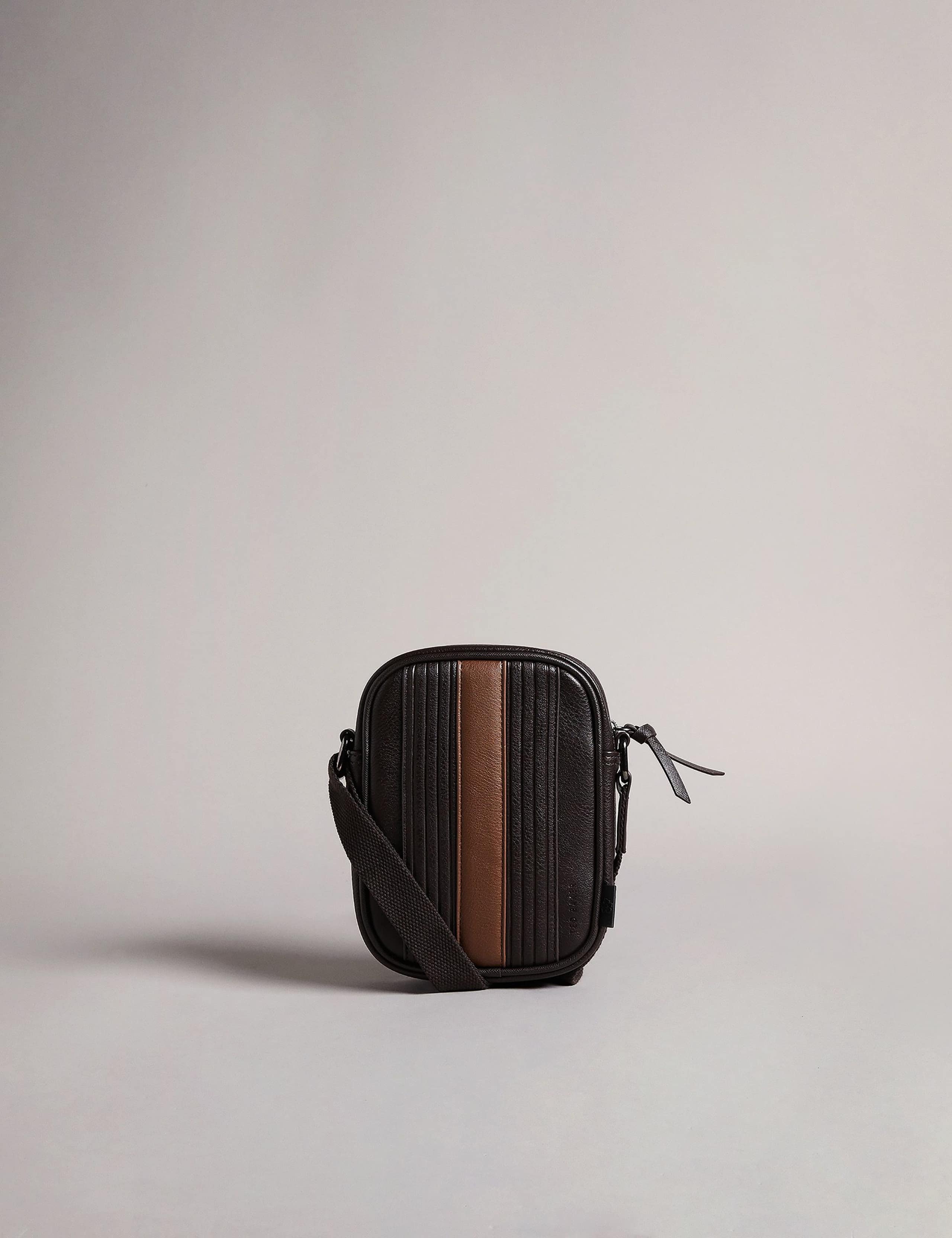 Striped Messenger Bag