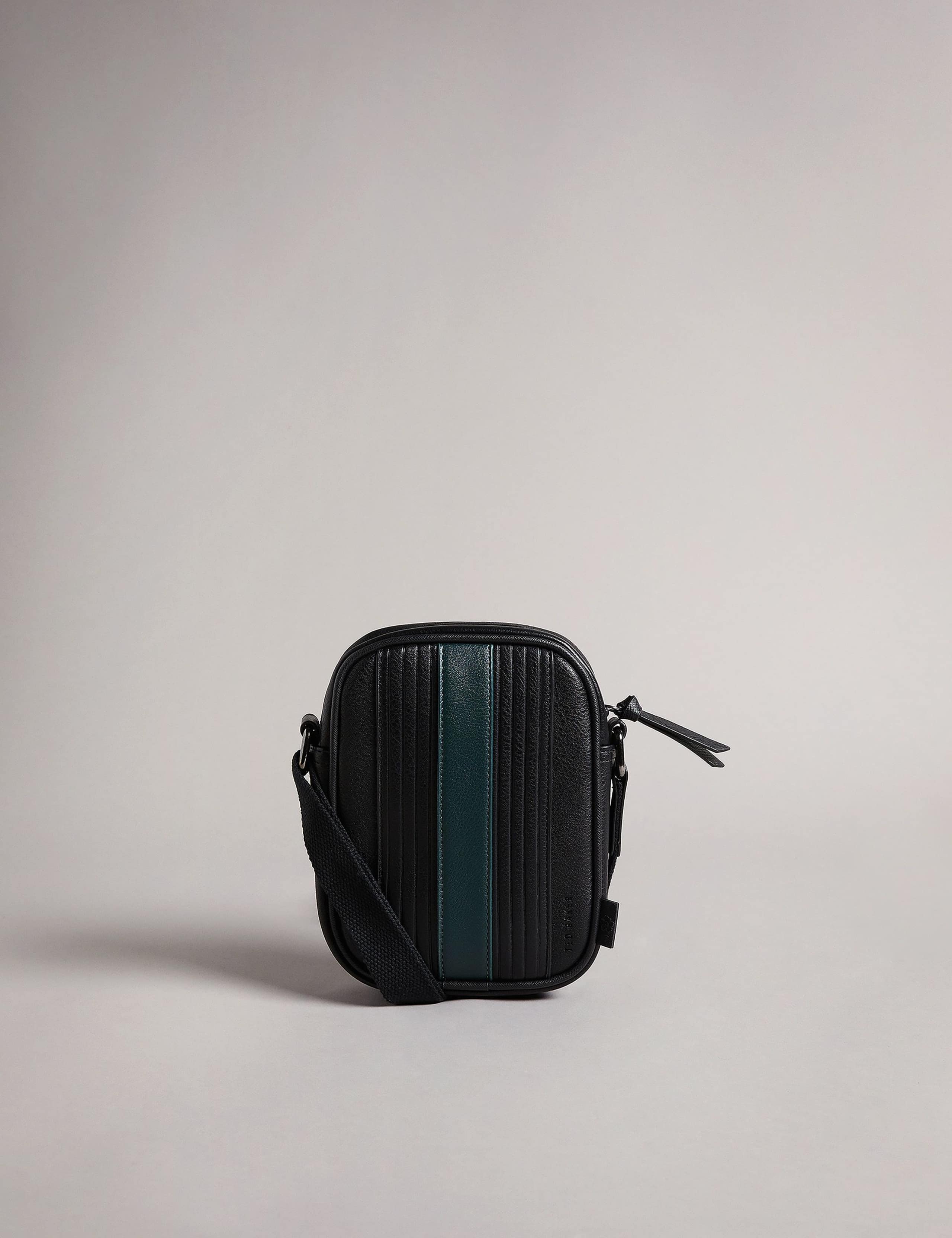 Striped Messenger Bag