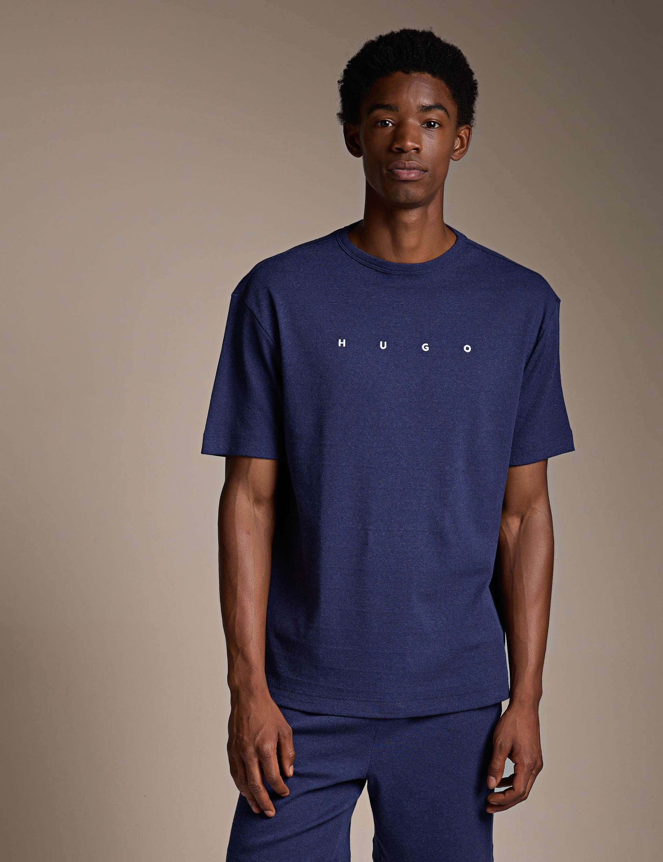 Cotton Rich Ribbed Logo T-Shirt
