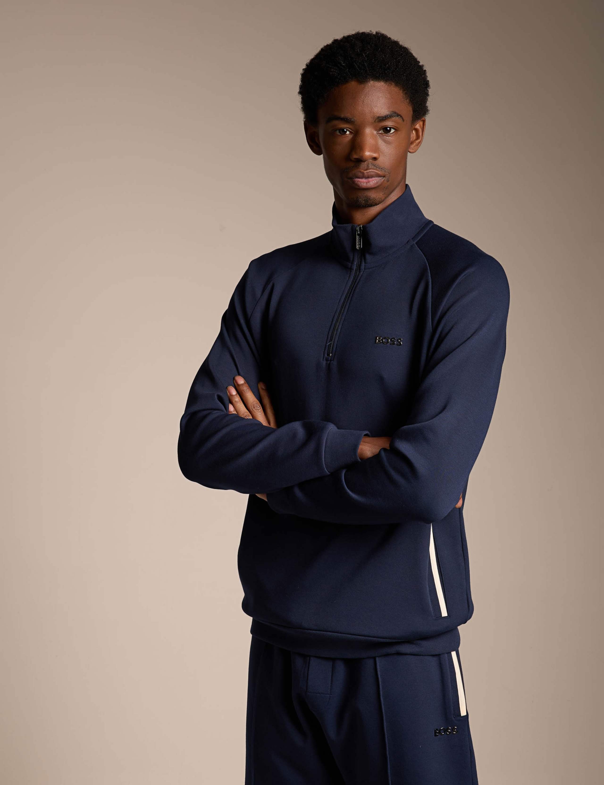Sense Cotton Rich Half Zip Sweatshirt