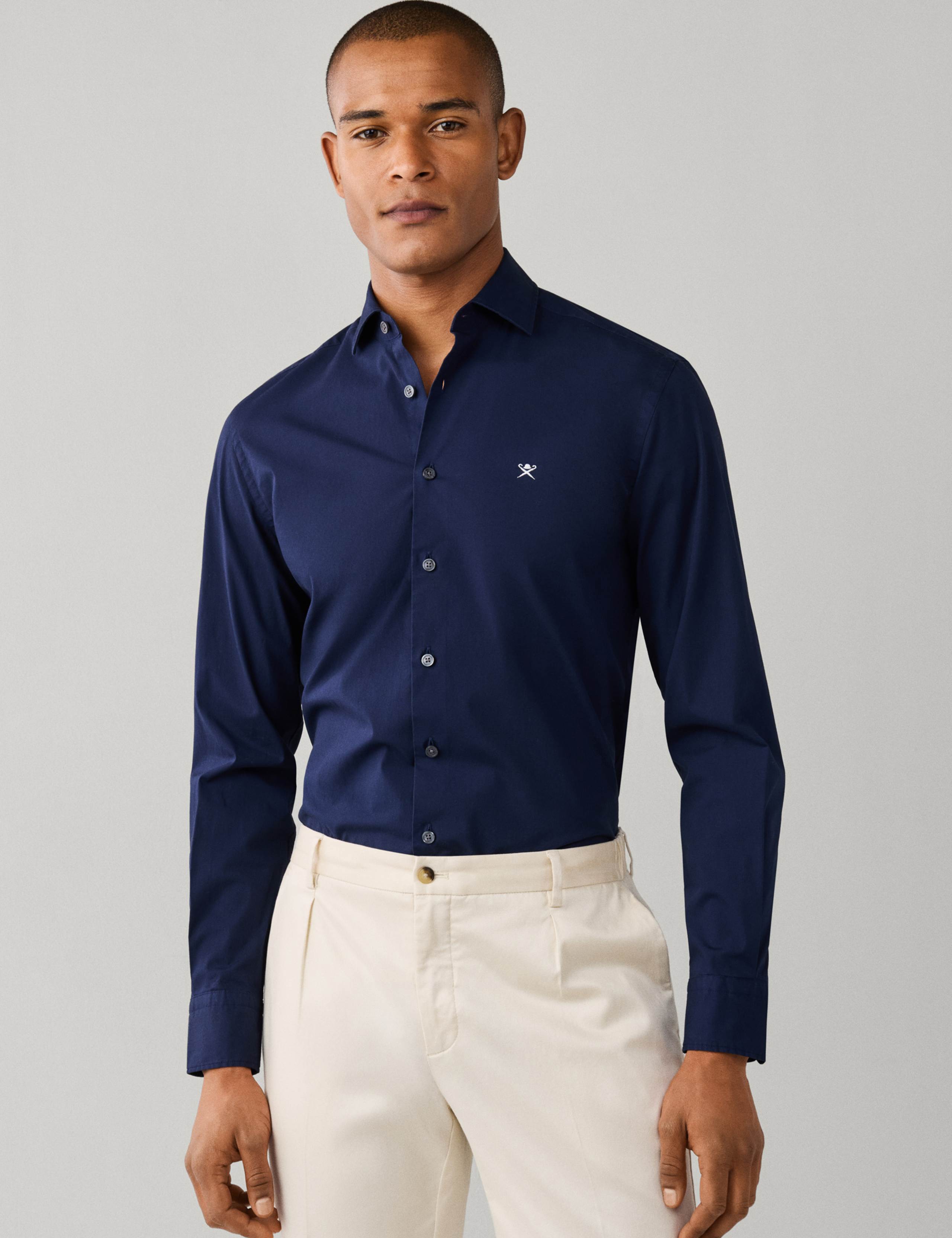 Tailored Fit Pure Cotton Poplin Shirt