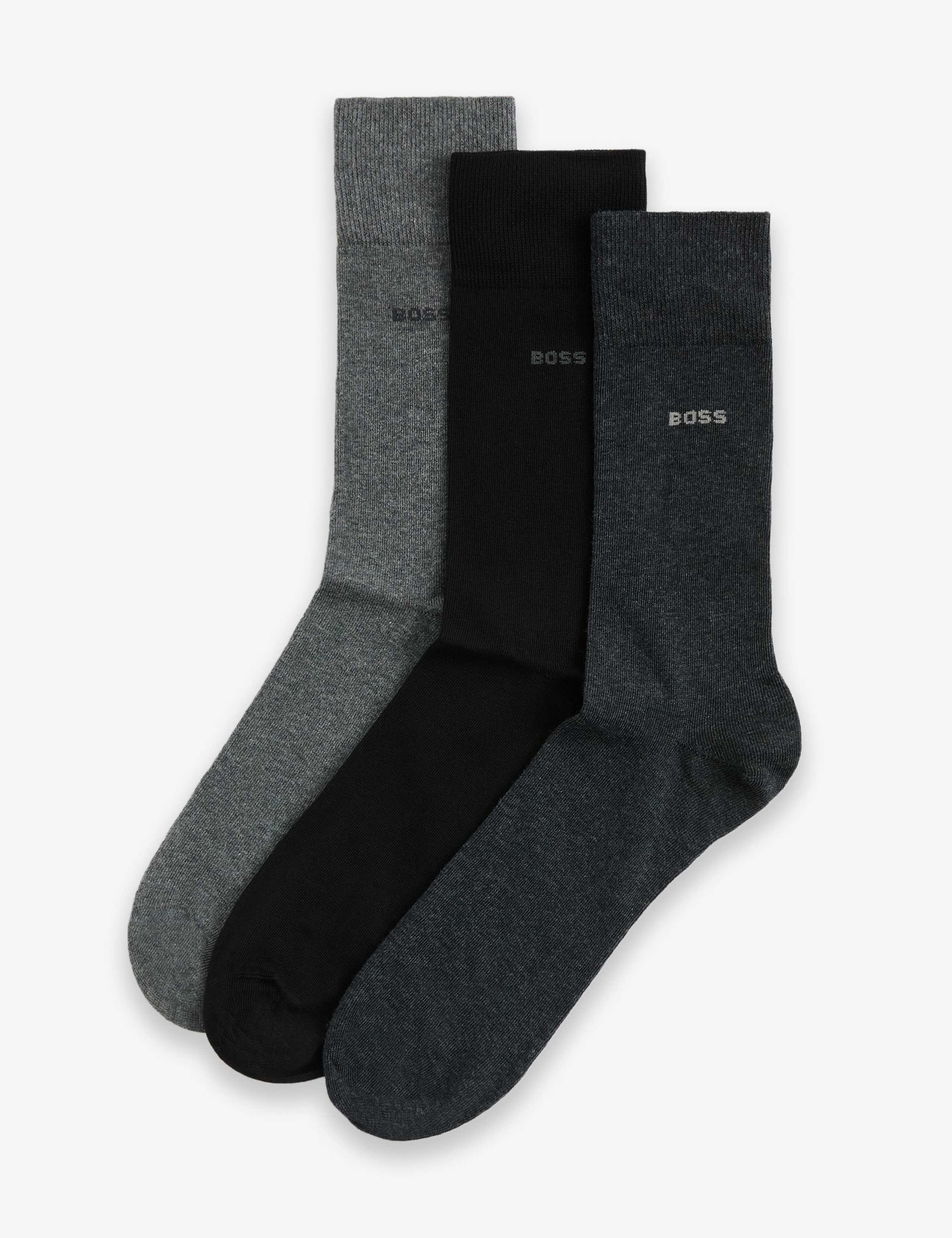 3 Pack Logo Cotton Rich Socks