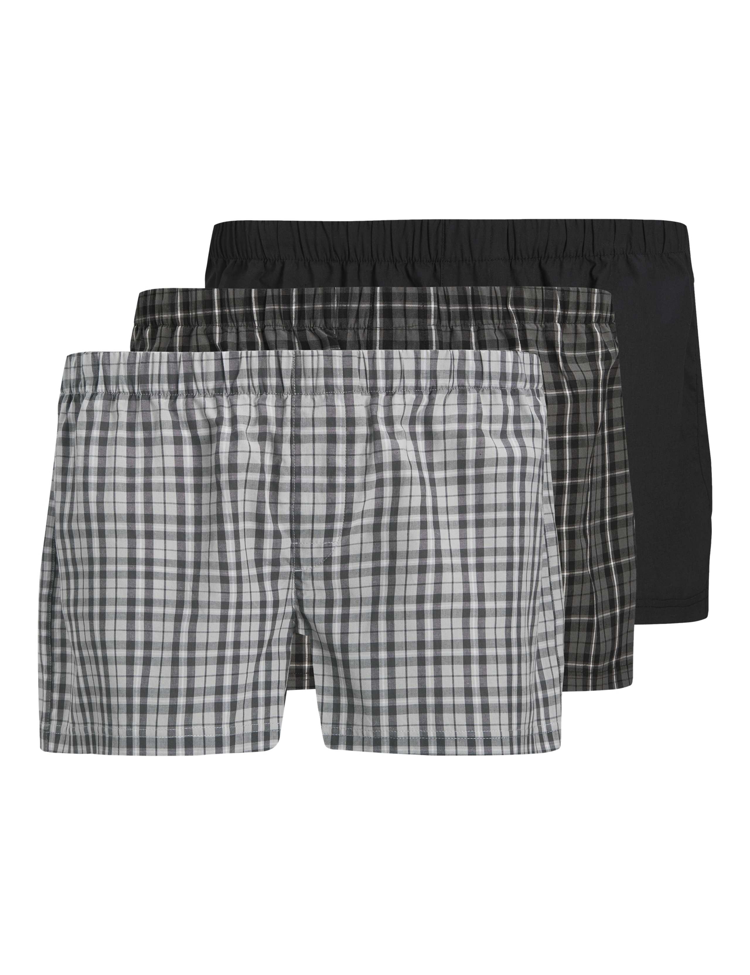 3 Pack Pure Cotton Woven Boxers