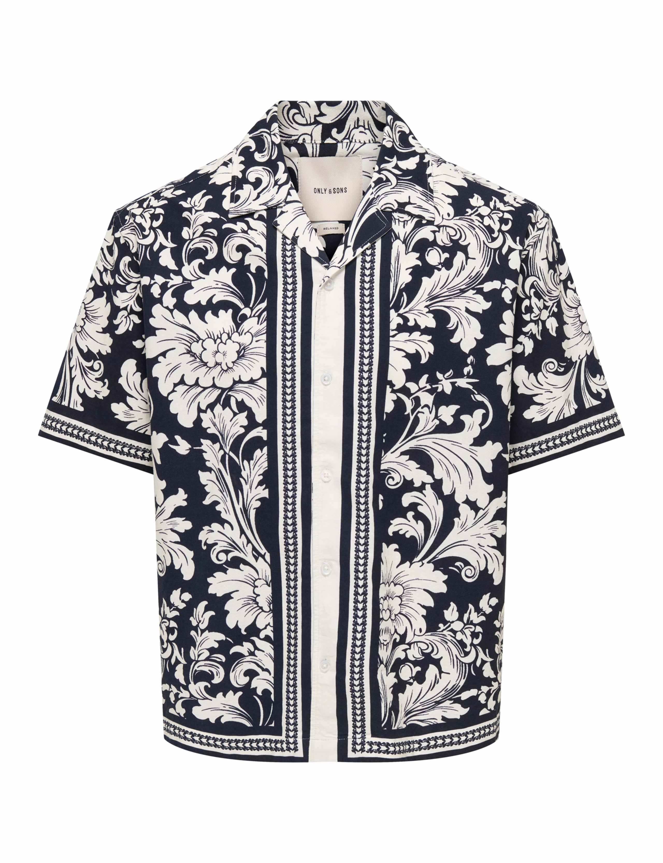 Relaxed Fit Pure Cotton Printed Short Sleeve Shirt