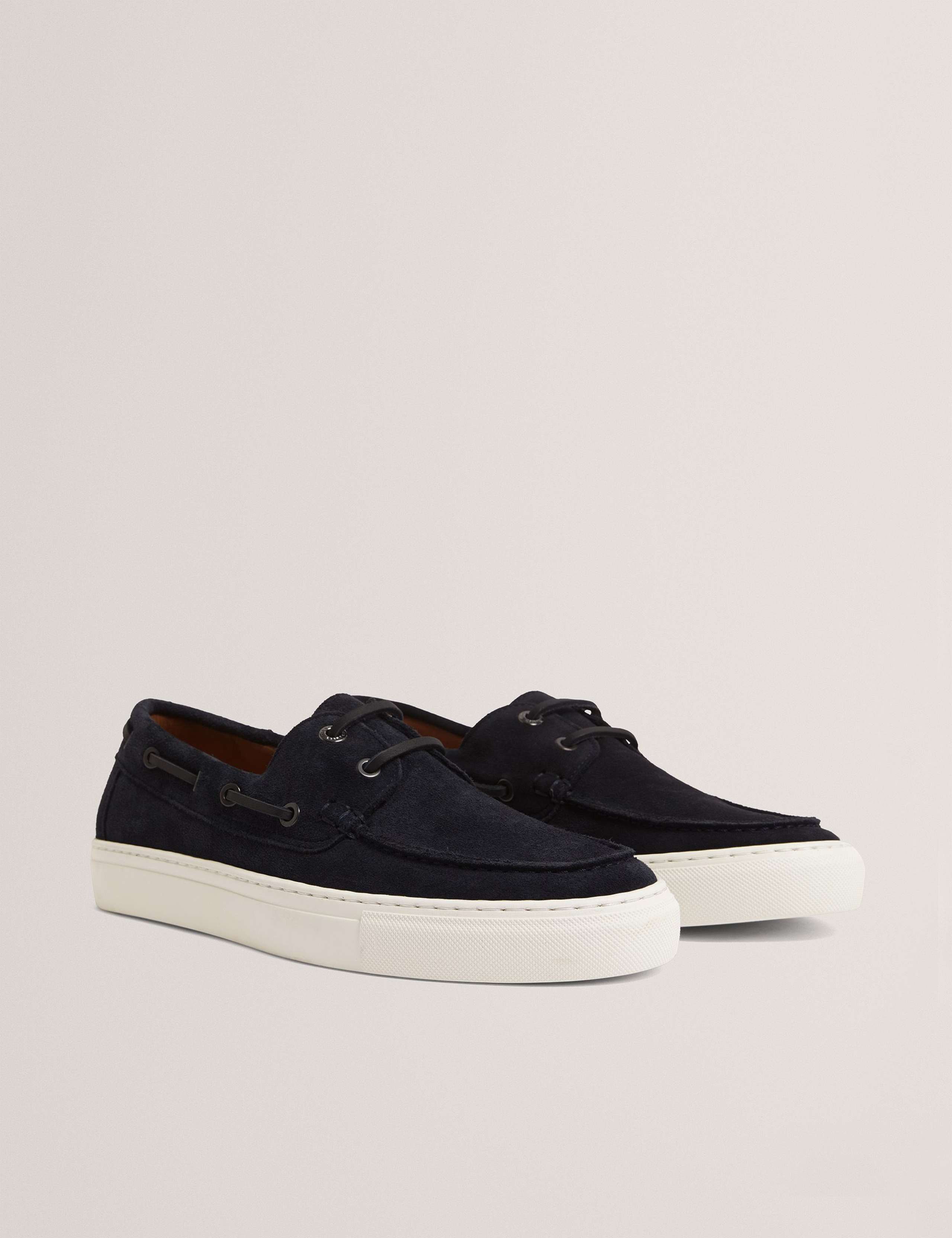Suede Slip On Boat Shoes