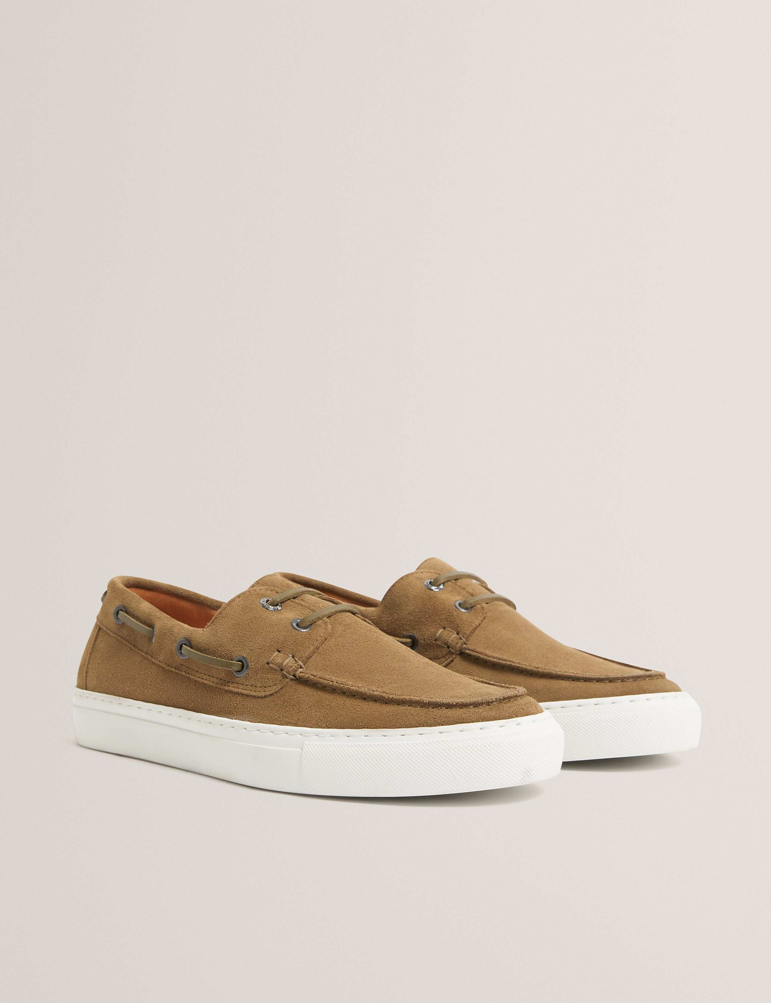 Suede Slip On Boat Shoes