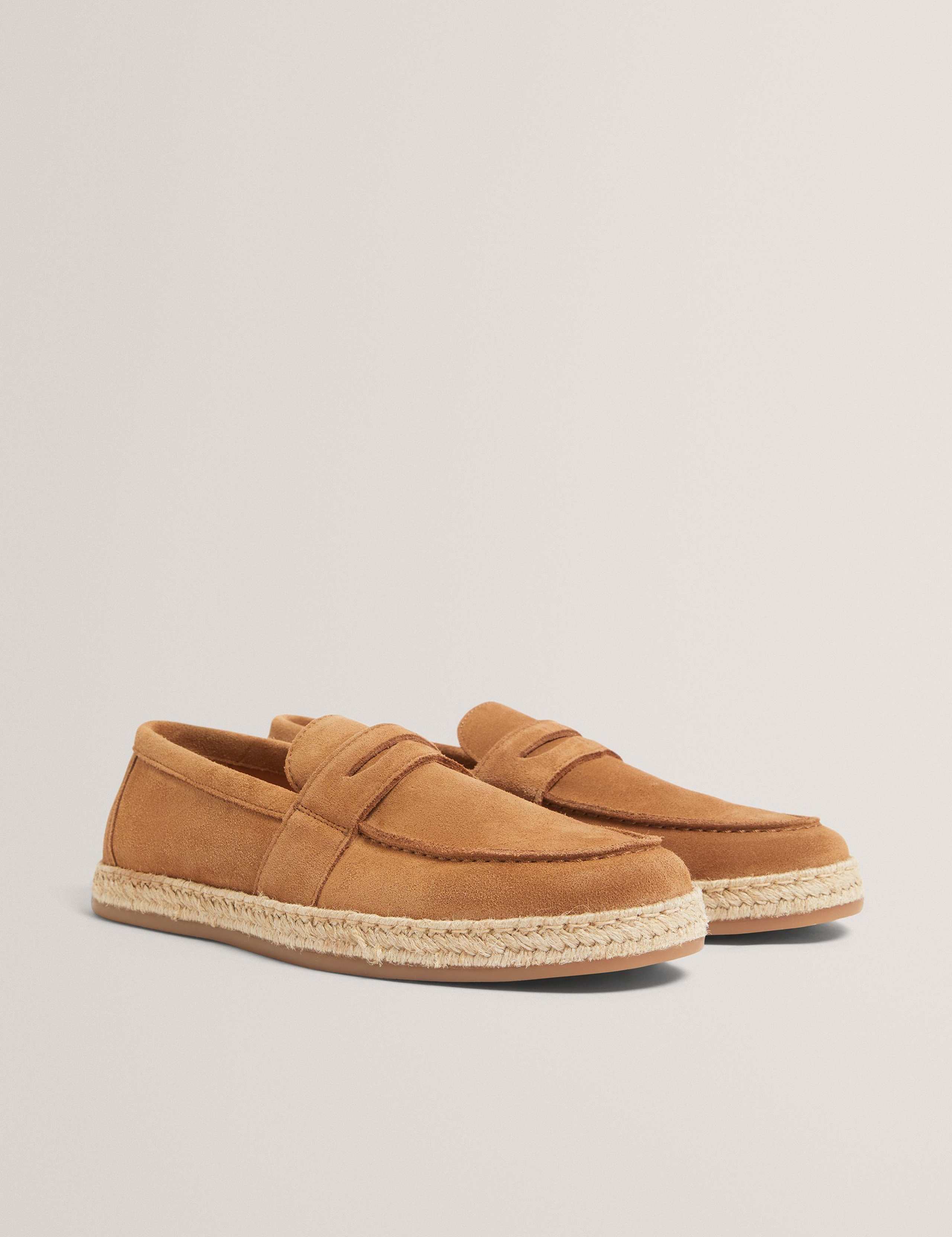 Suede Slip On Loafers