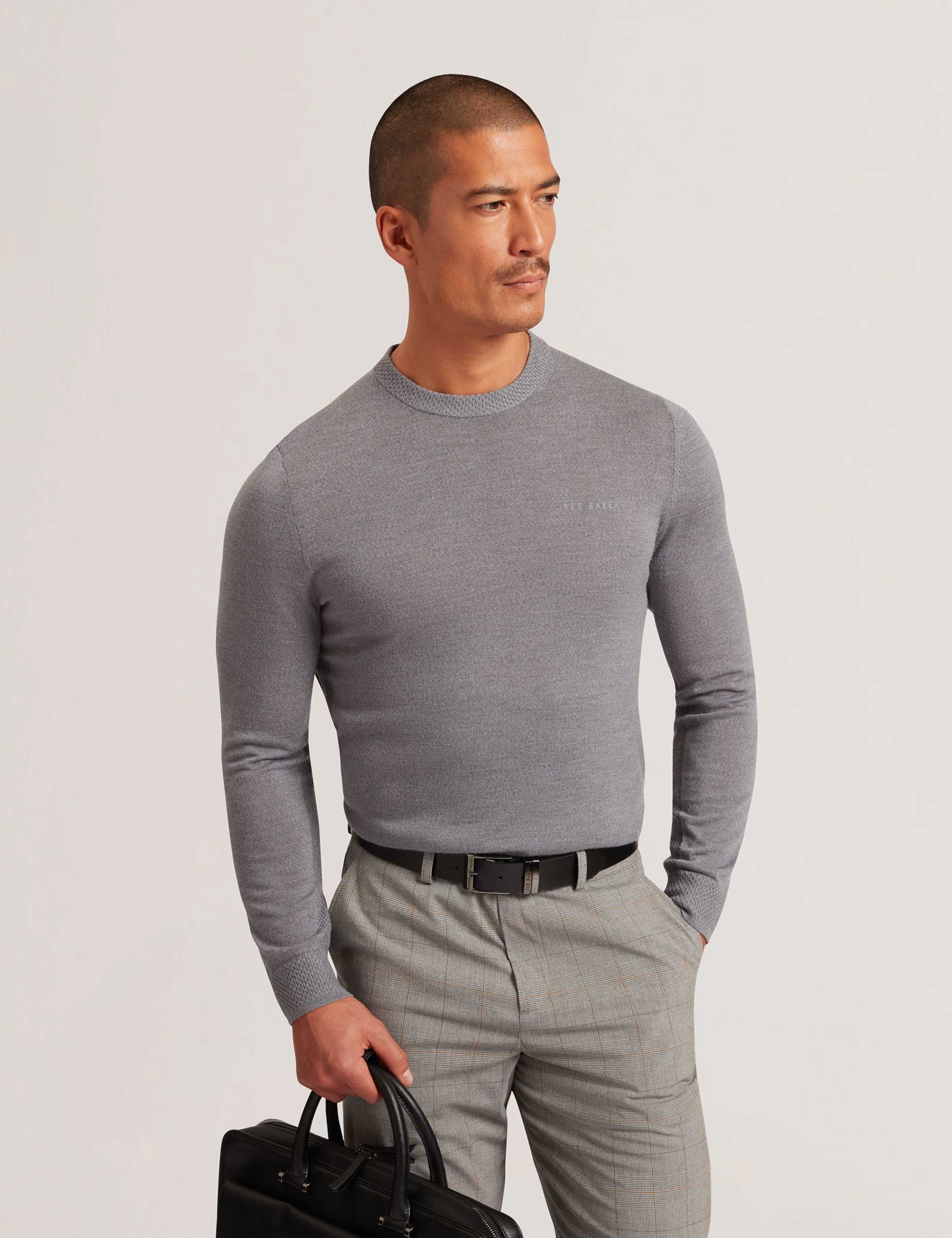 Pure Wool Crew Neck Jumper