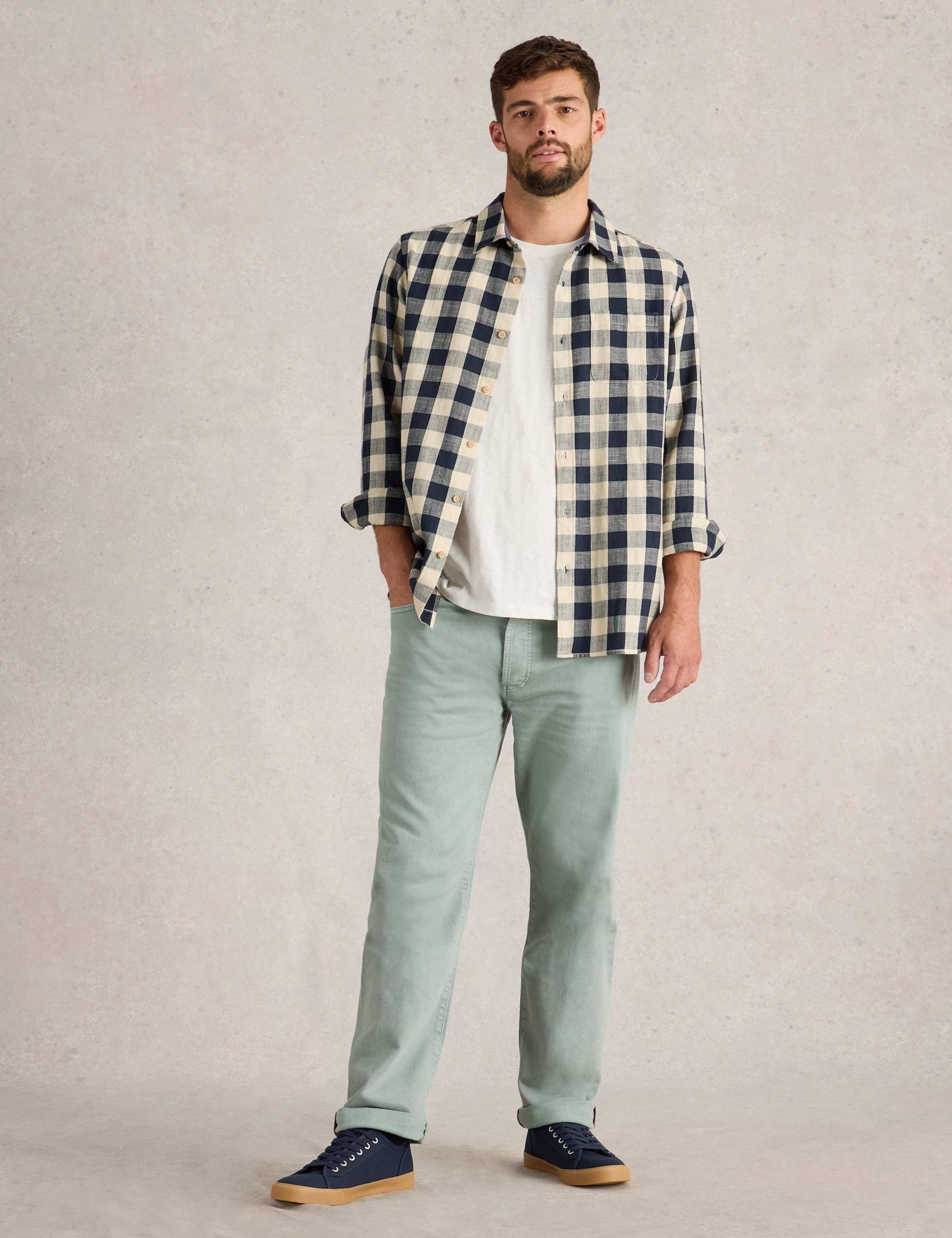 Straight Fit 5 Pocket Jeans