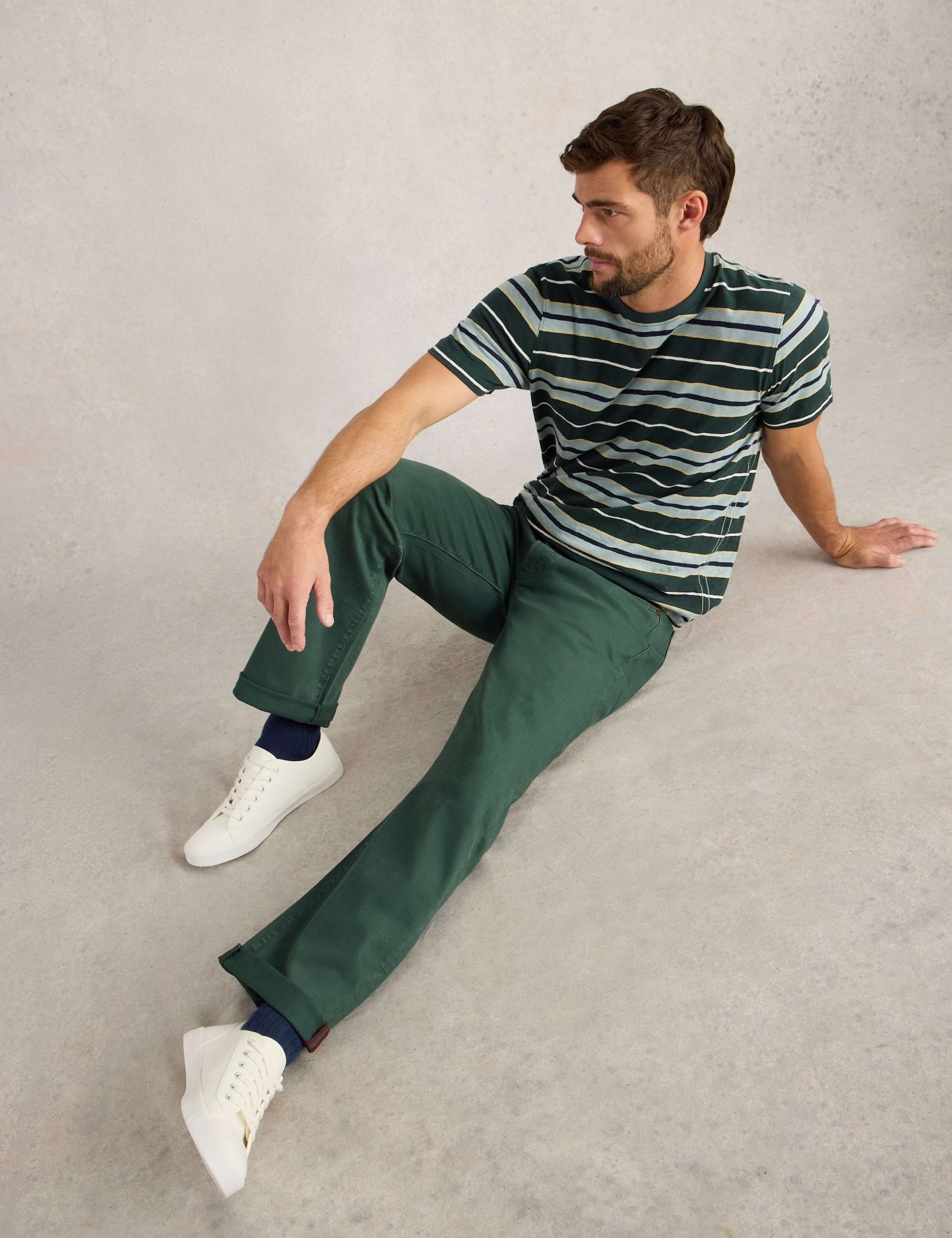 Straight Fit 5 Pocket Jeans
