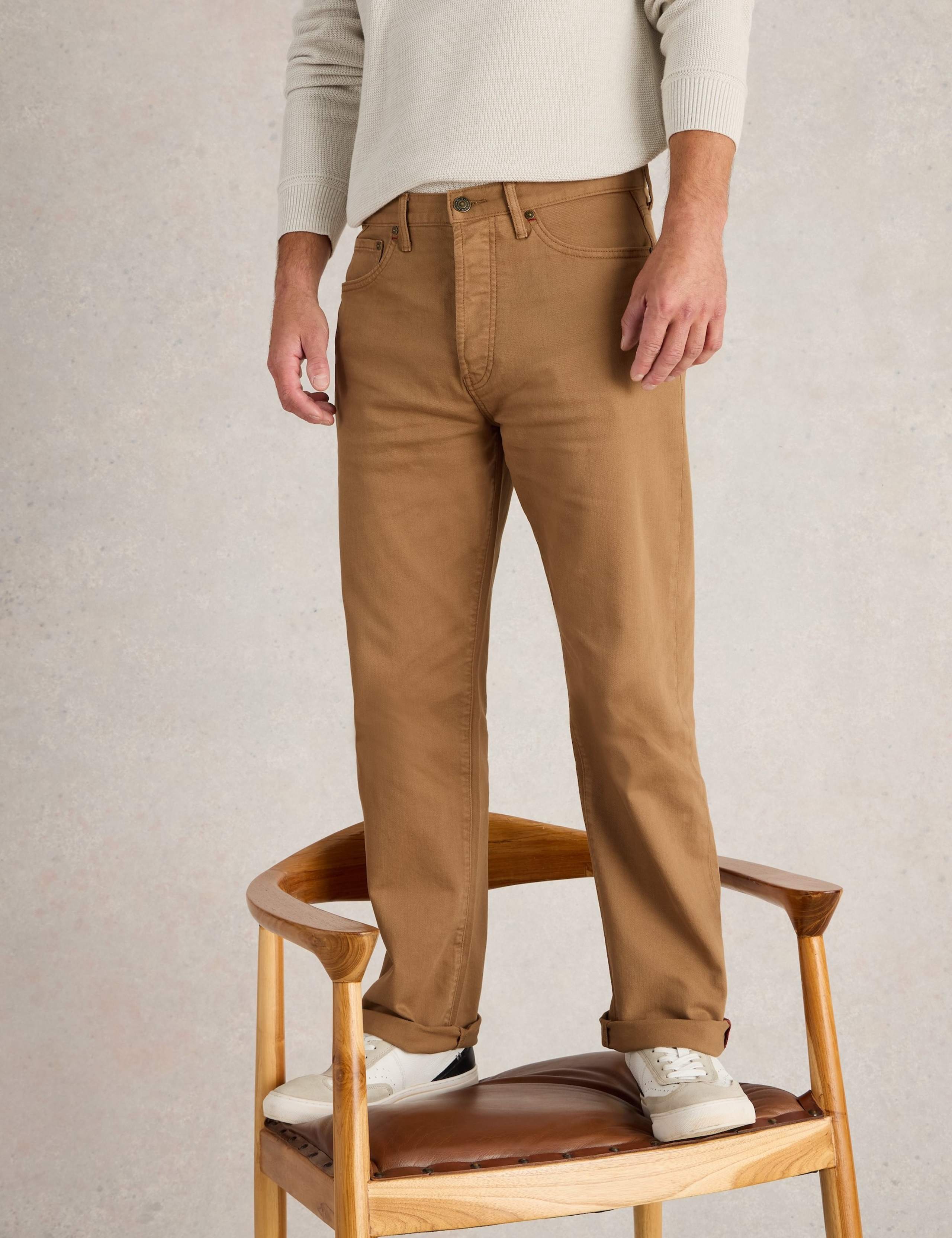 Straight Fit 5 Pocket Jeans