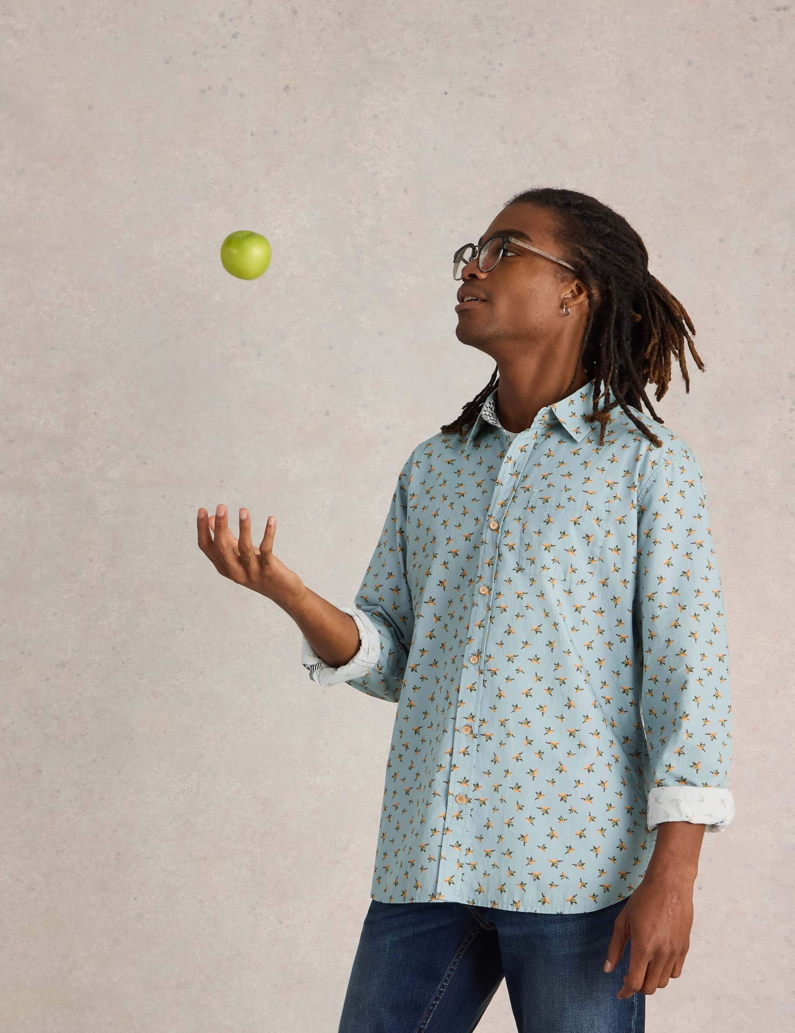 Pure Cotton Origami Print Shirt