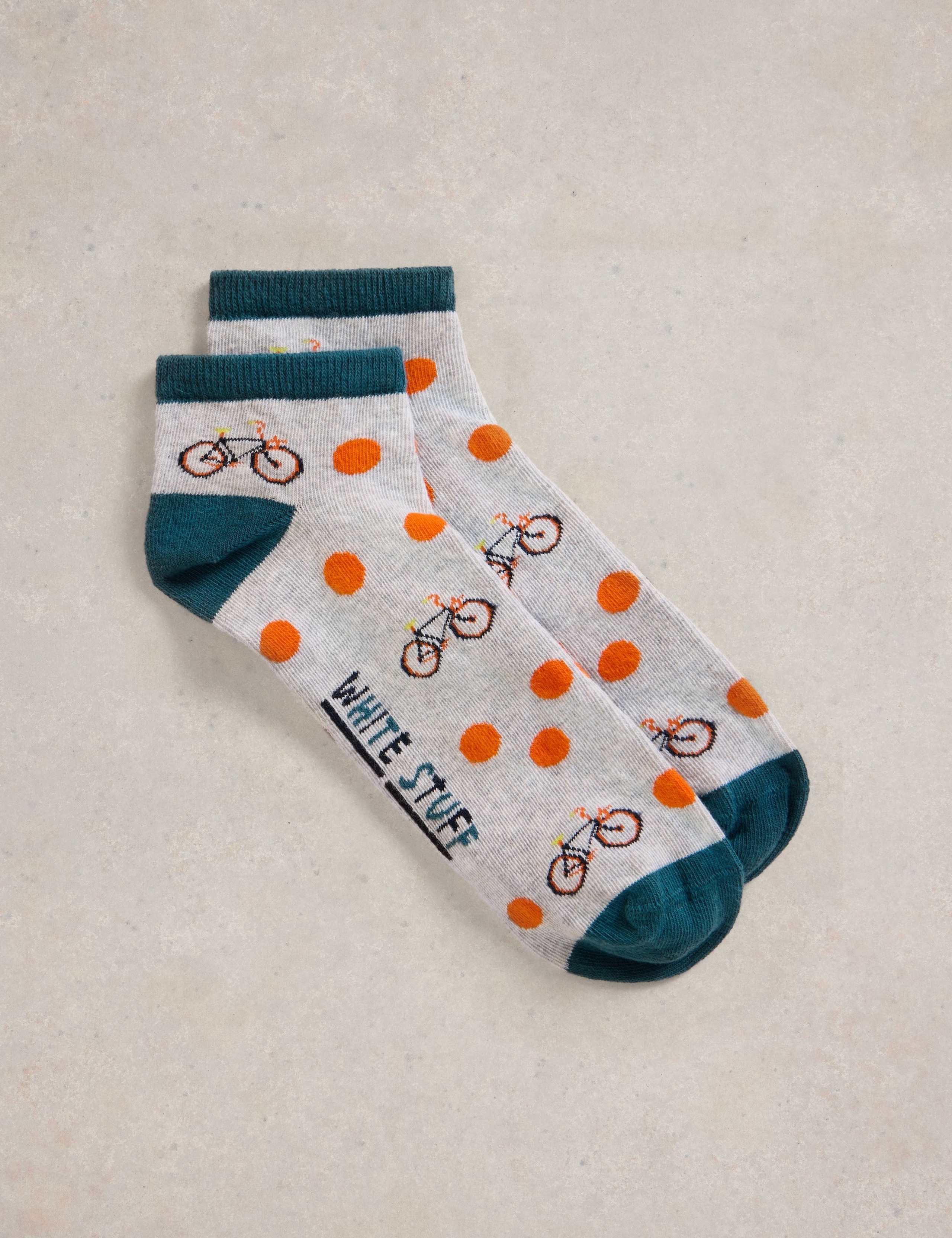 Bicycles Cotton Rich Trainer Socks