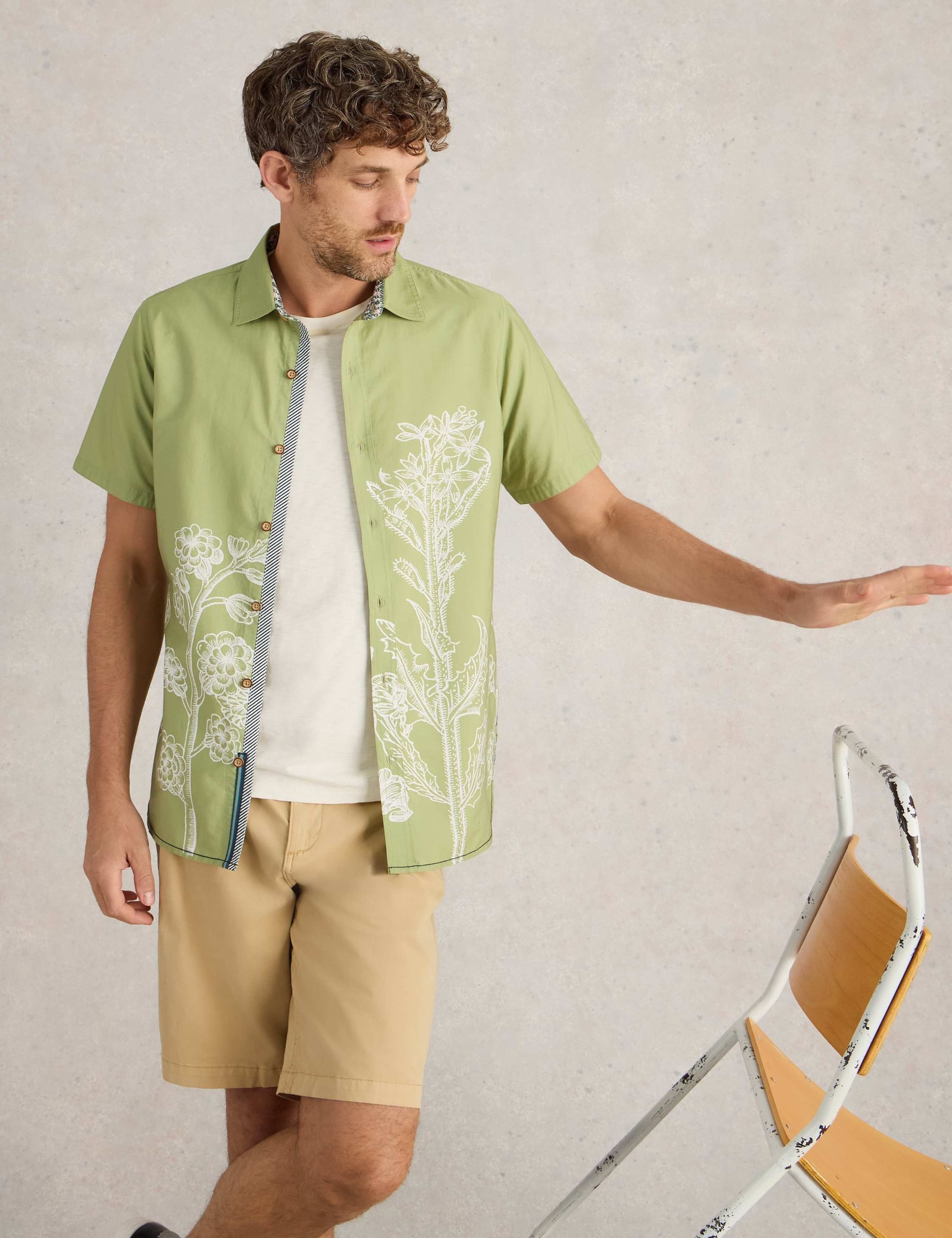 Pure Cotton Floral Shirt