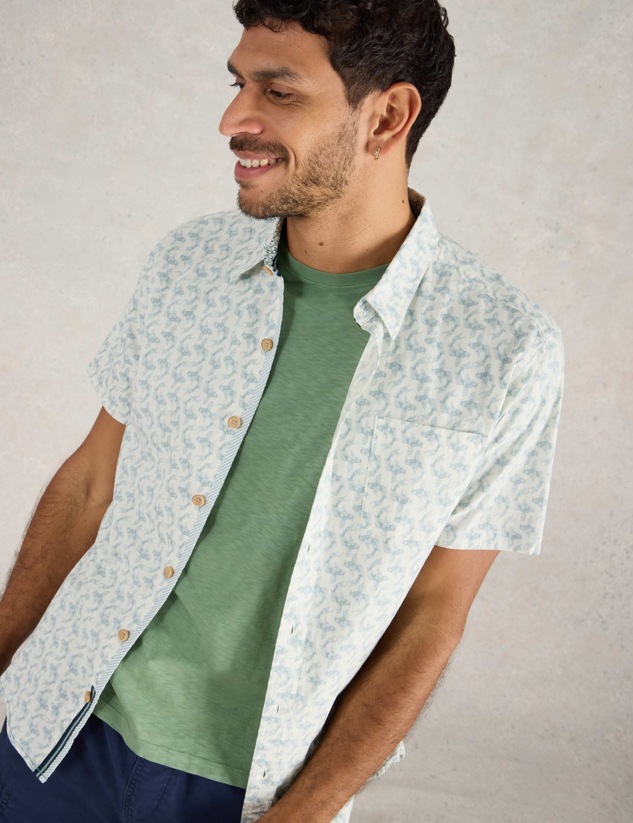 Cotton Rich Printed Shirt