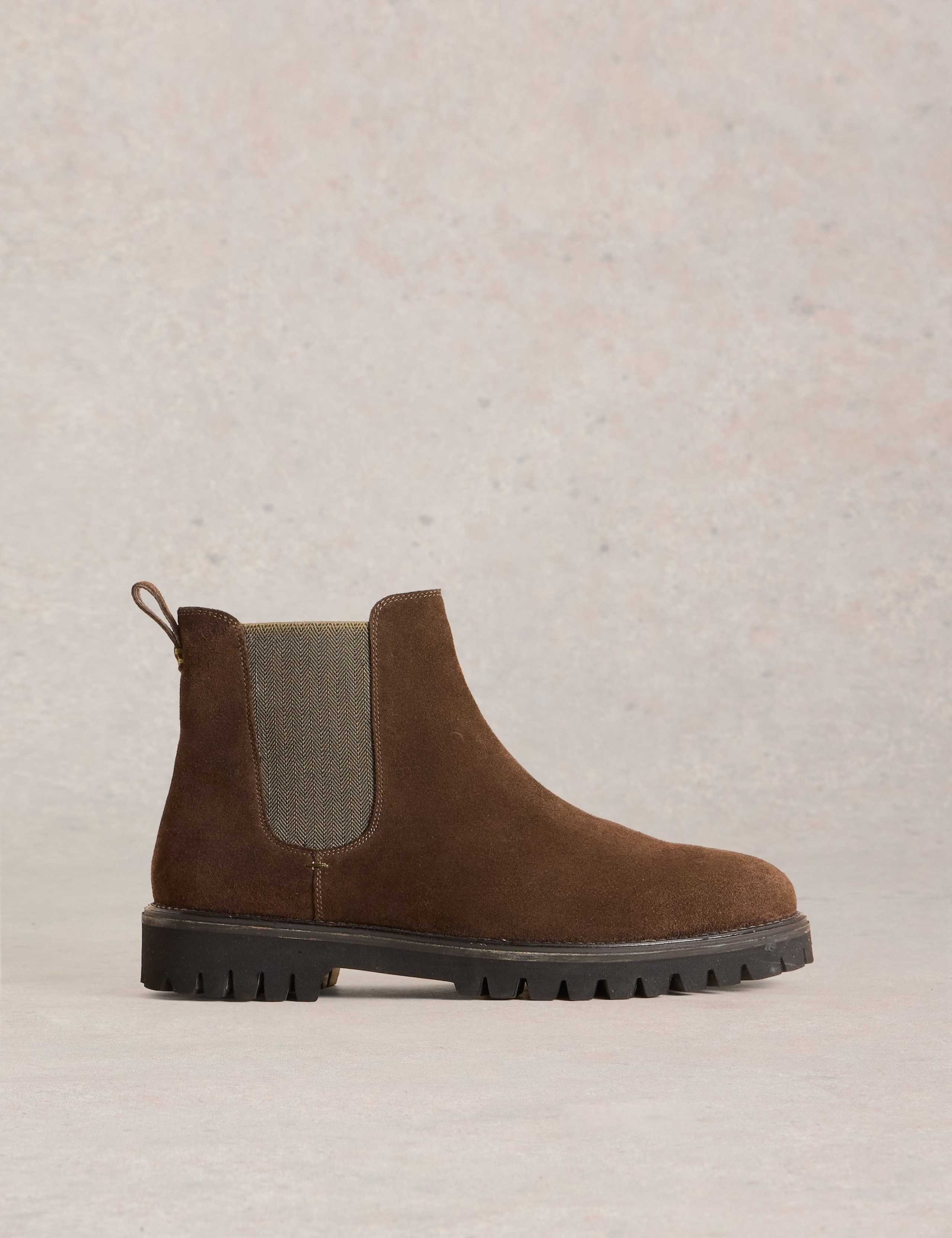 Suede Slip-On Chelsea Boots