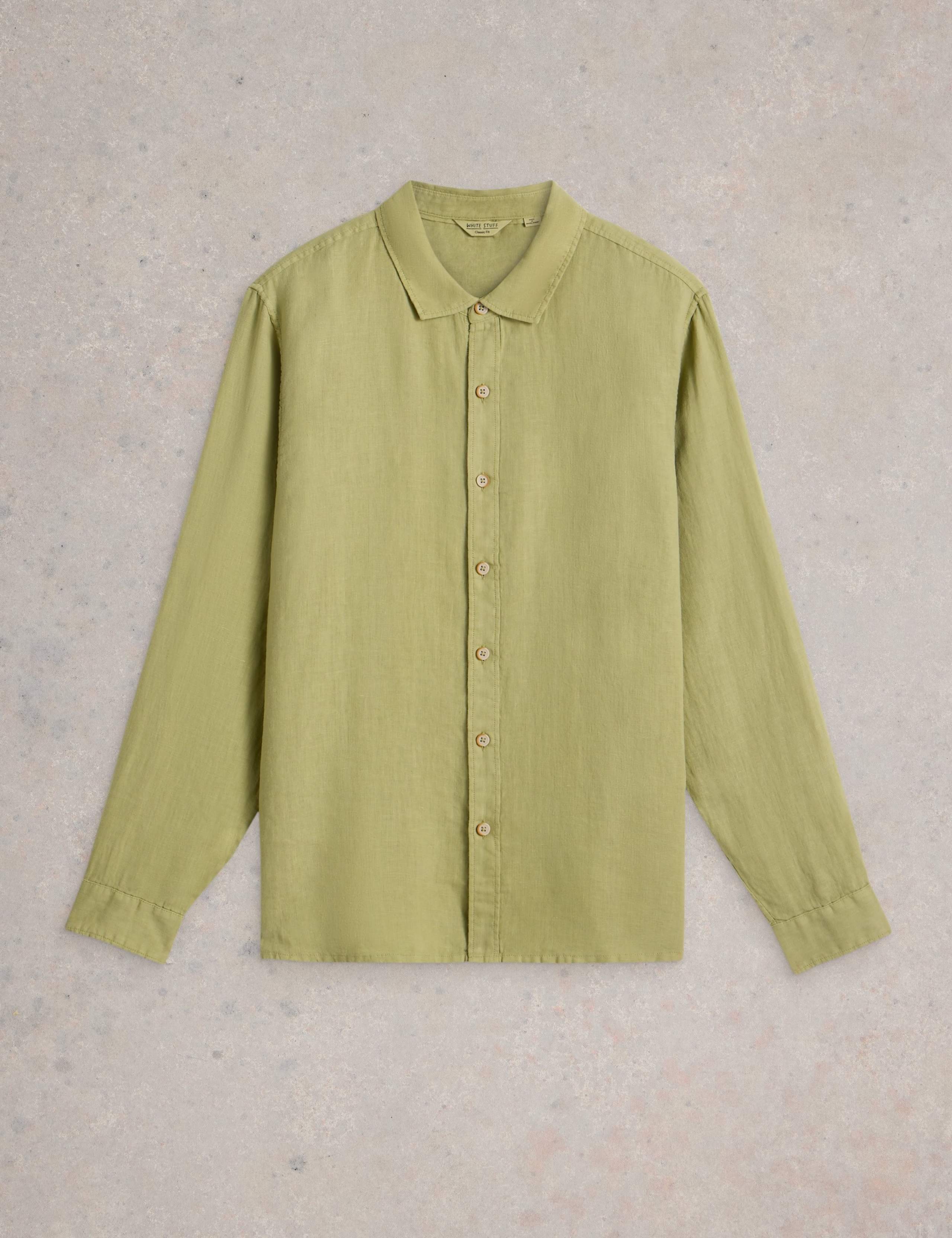 Regular Fit Pure Linen Shirt