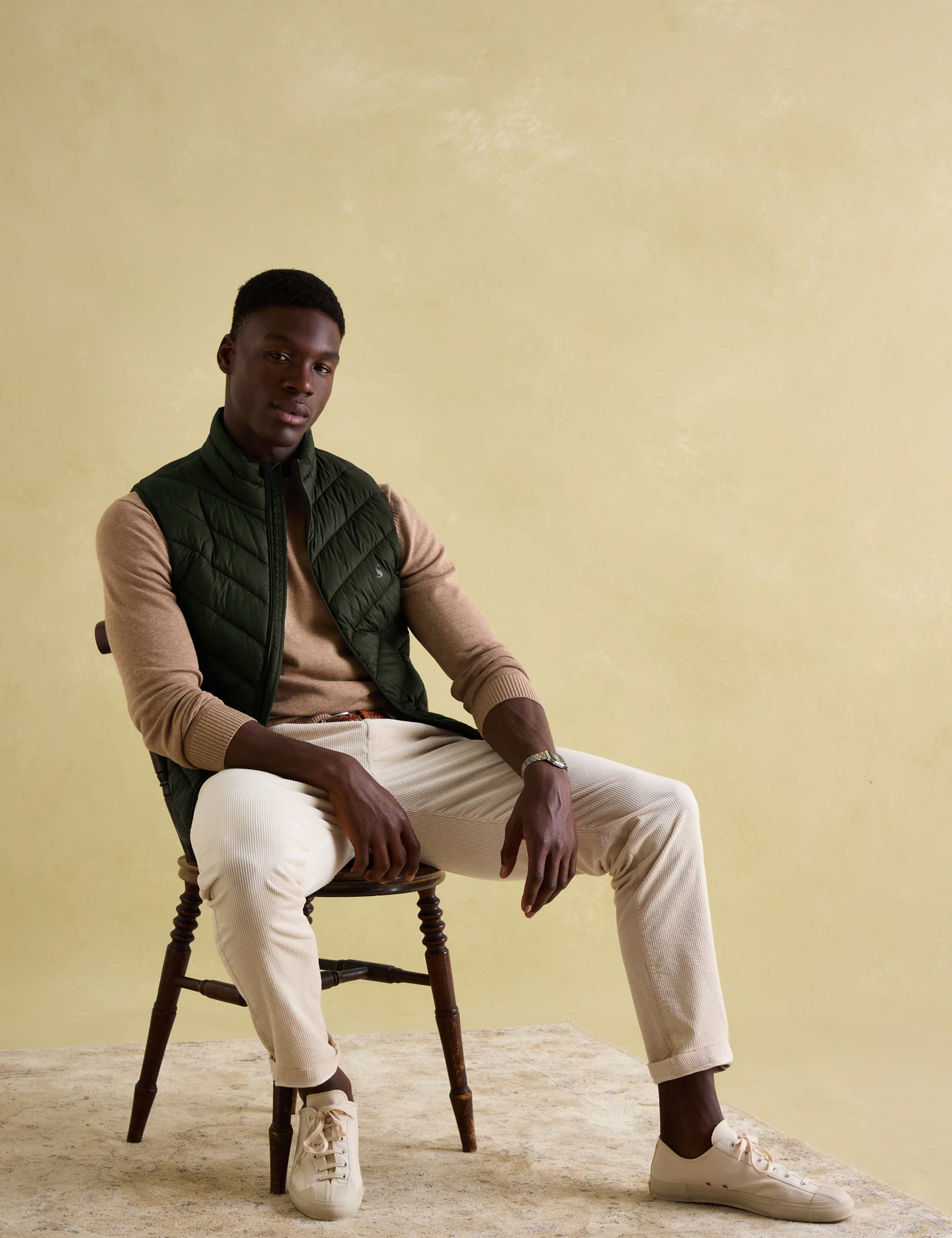 Padded High Neck Gilet