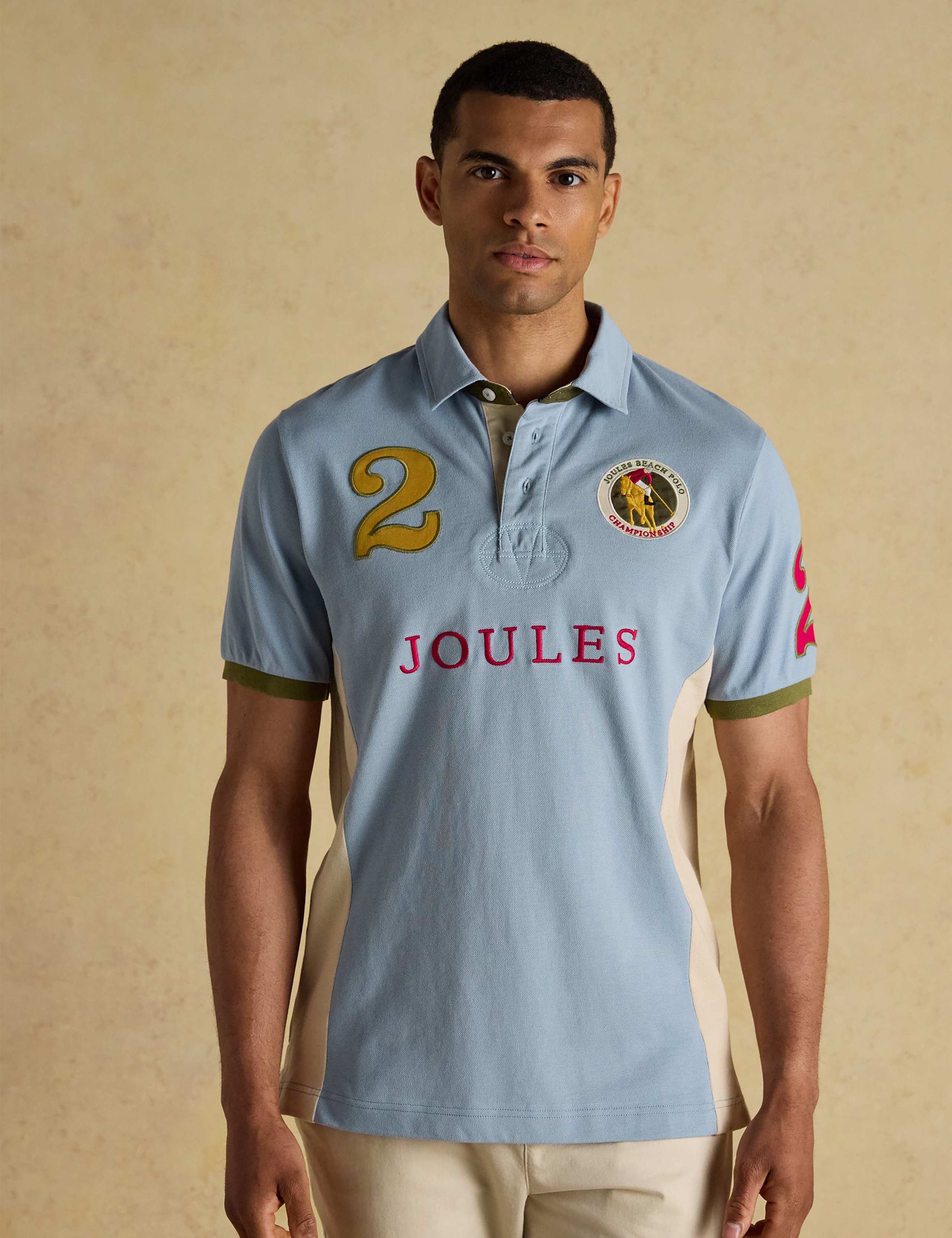 Pure Cotton Embroidered Polo Shirt