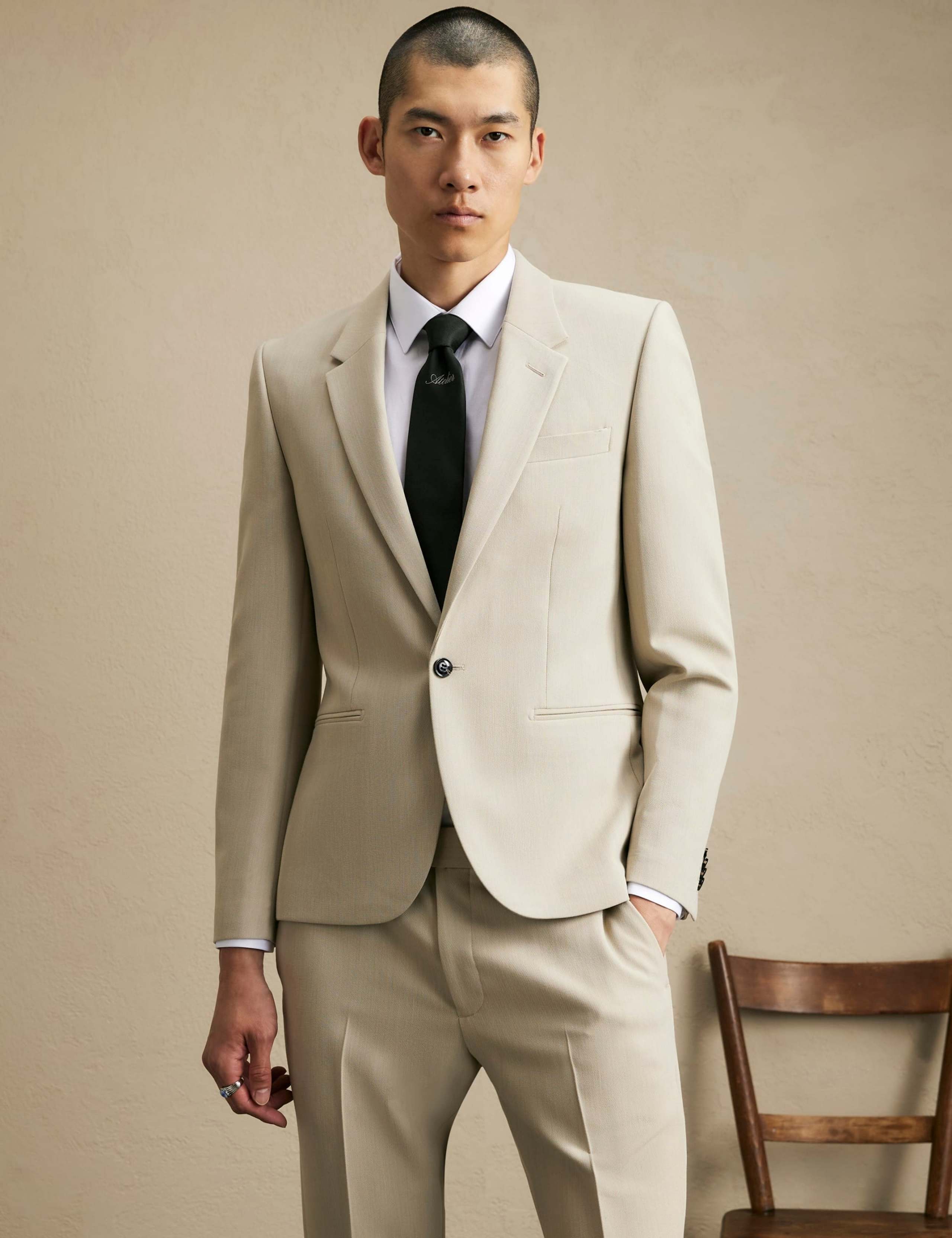 Skinny Fit Stretch Suit Jacket