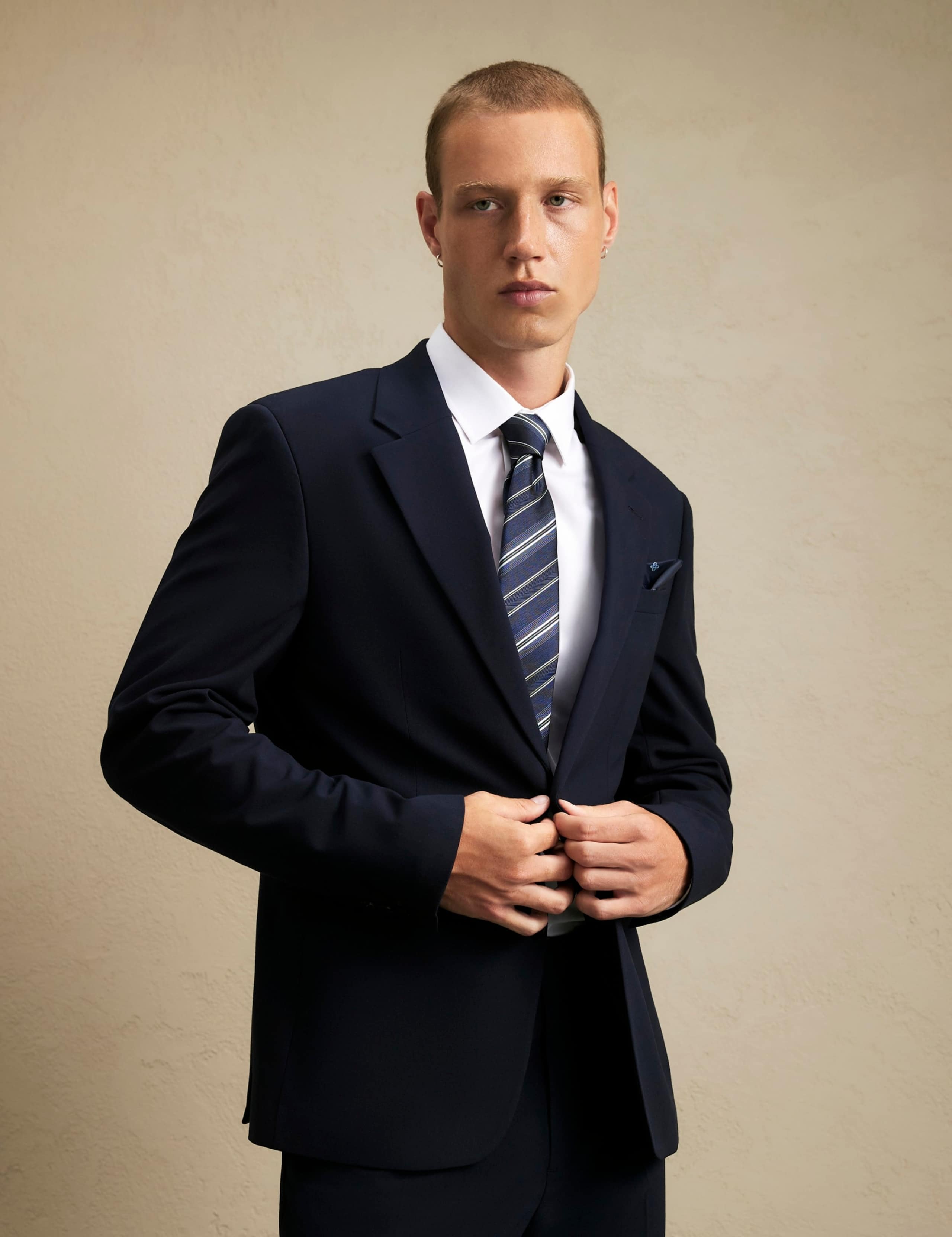 Slim Fit Single Breasted Suit Jacket